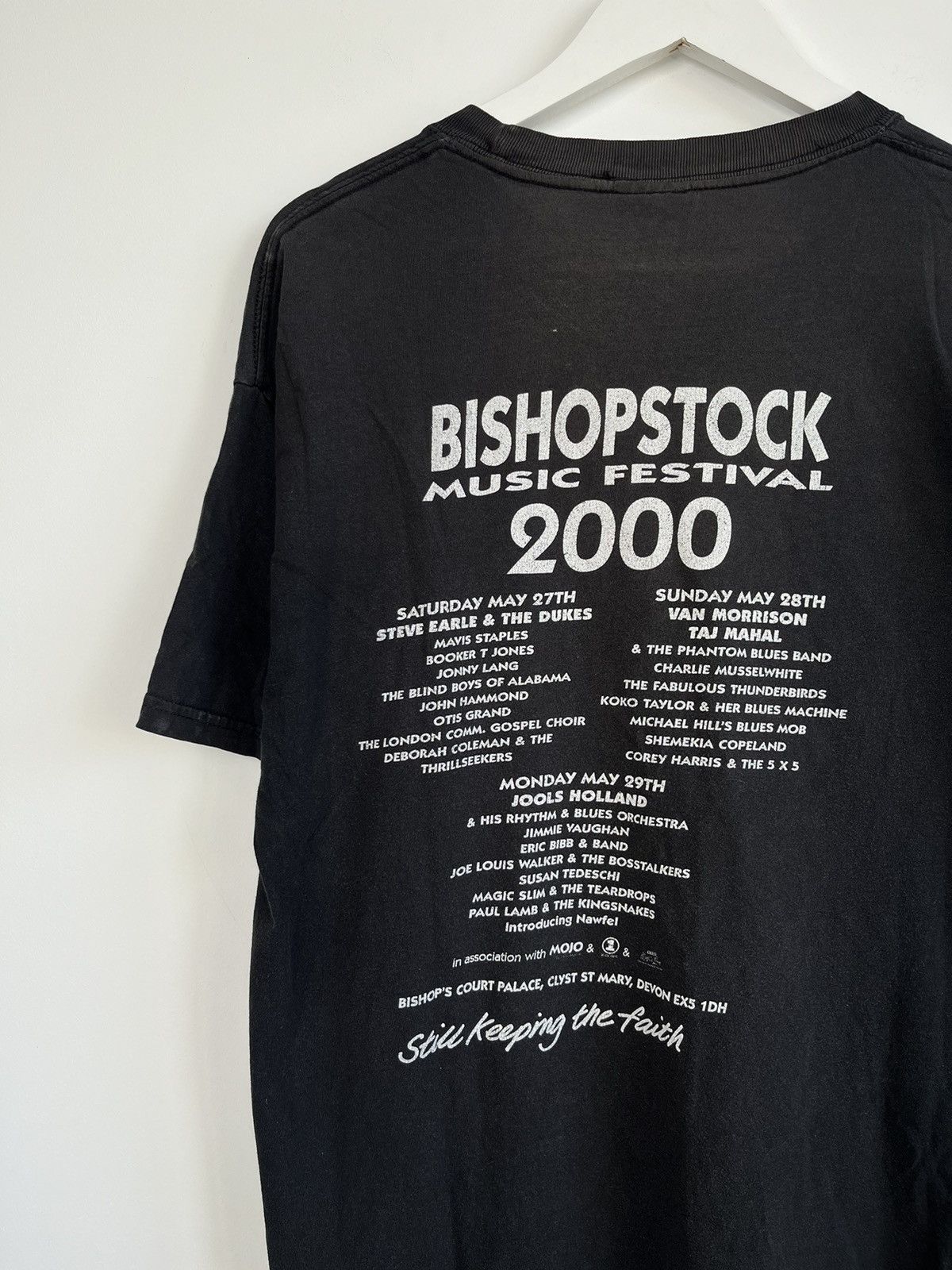 Vintage Vintage Bishopstock Music Festival Gildan Sunfaded Tee Size US L / EU 52-54 / 3 - 5 Thumbnail
