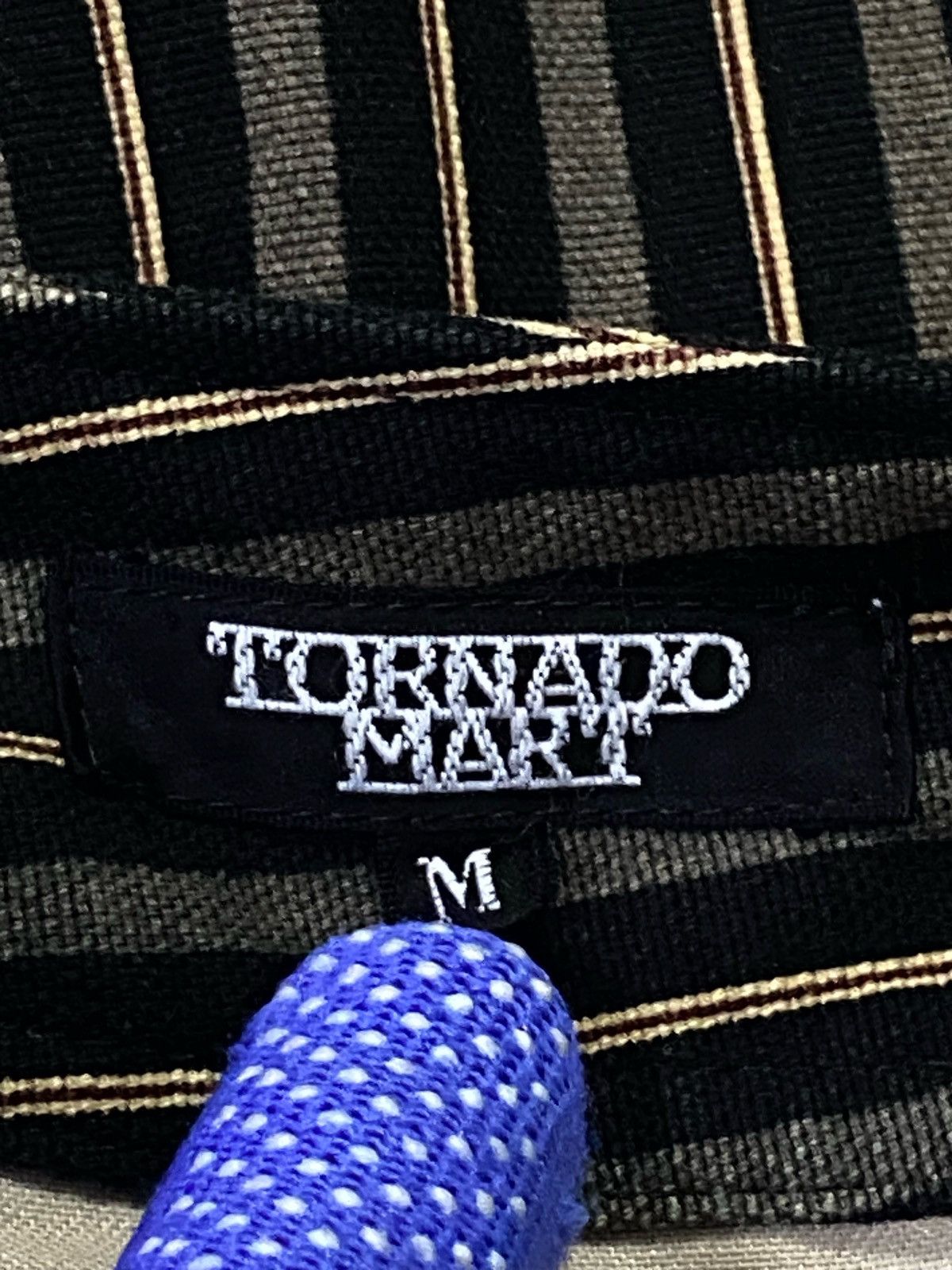 Tornado Mart Tornado Mart Flared Striped Cotton Pants Size 29" - 11 Thumbnail