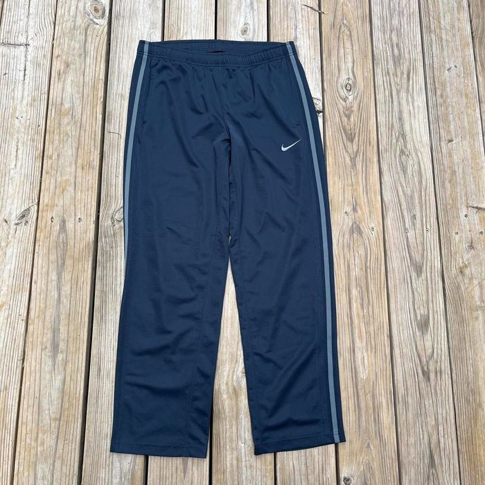 Nike Nike Baggy Sweatpants Navy blue grey stripe Grailed