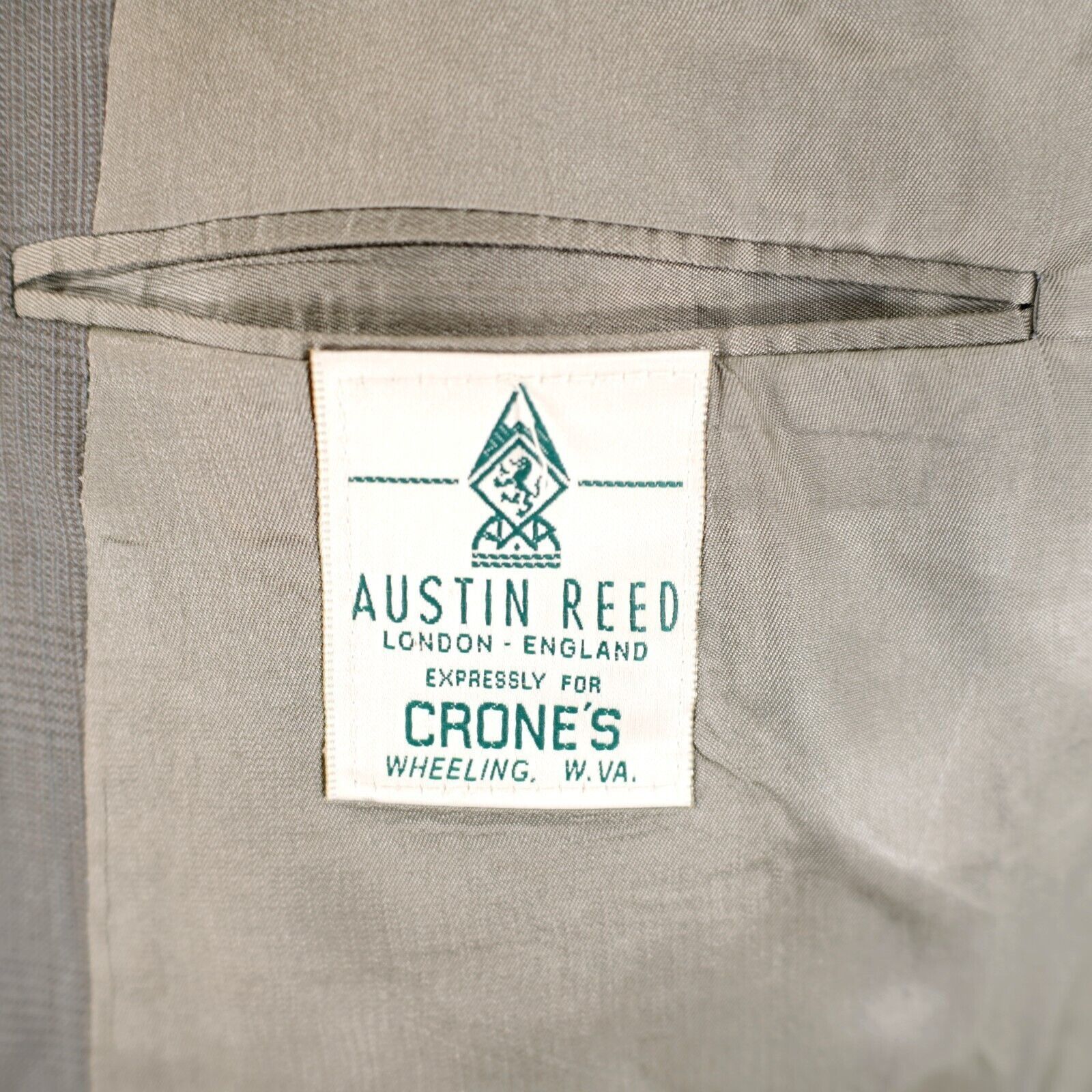 Austin Reed Austin Reed Wool Gray Plaid Double Breasted 2 Piece Suit 42L Size 42L - 13 Thumbnail
