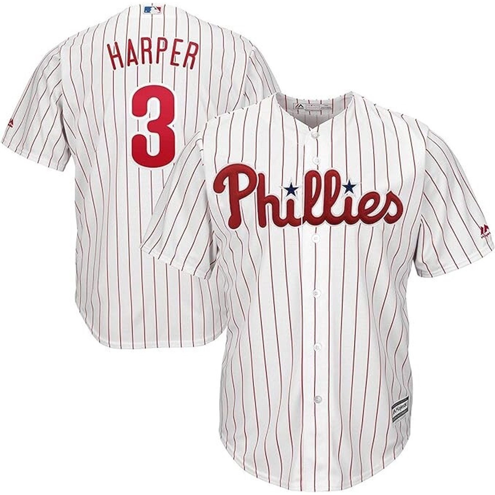 Majestic Philadelphia Phillies Bryce Harper Jersey Sz 2XL Majestic Size US XXL / EU 58 / 5 - 2 Thumbnail