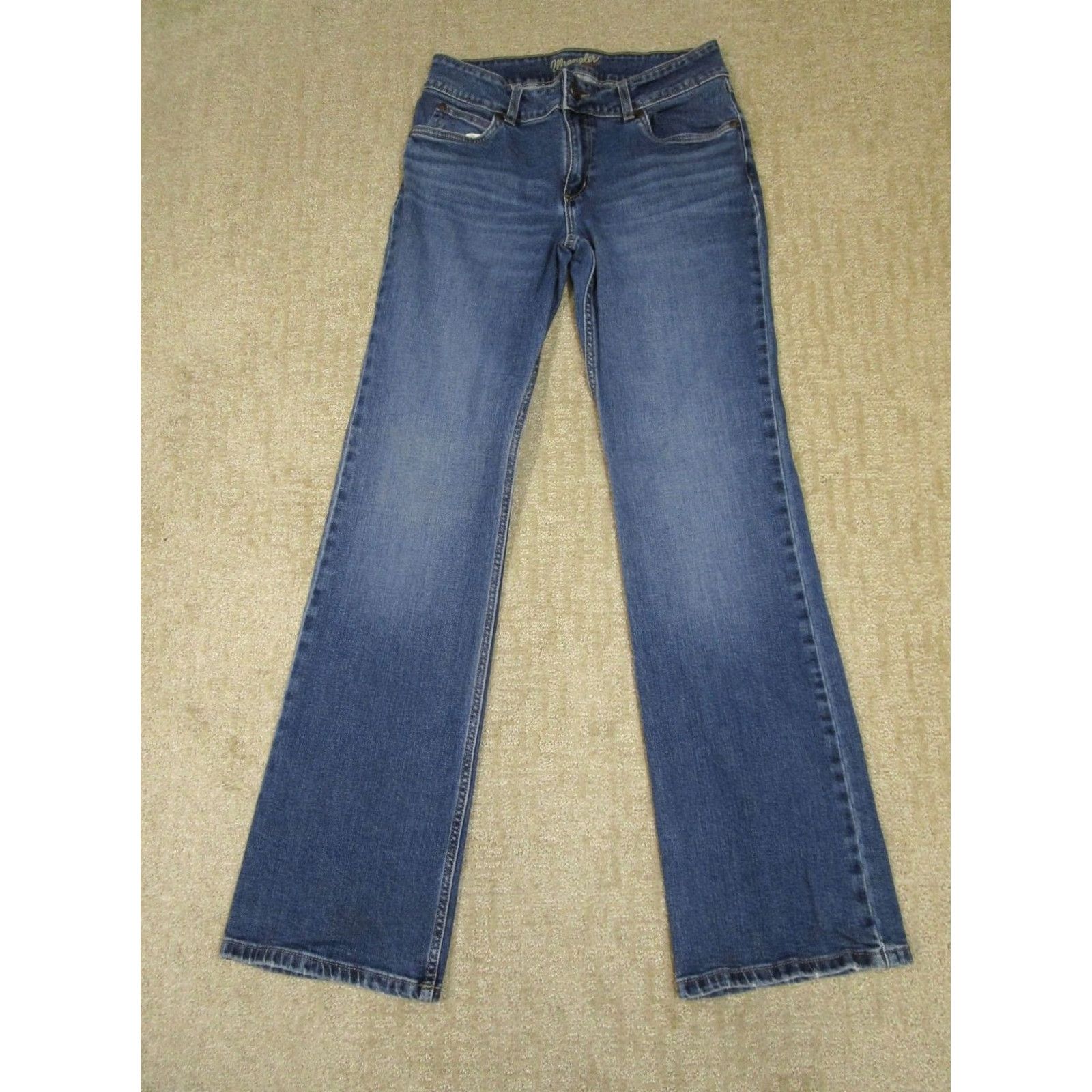 Wrangler Wrangler Jeans Women blue Mid Rise Bootcut Denim 5-Pocket 32in Inseam Regular Fit Cowboy Style Jeans Women Size 28" / US 6 / IT 42 - 2 Thumbnail