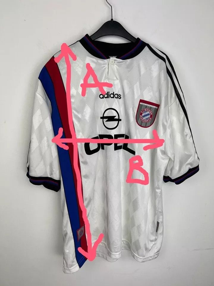Adidas BAYERN MUNICH 1995 1996 AWAY #25 VOGEL size XXL FOOTBALL Size US XXL / EU 58 / 5 - 8 Thumbnail