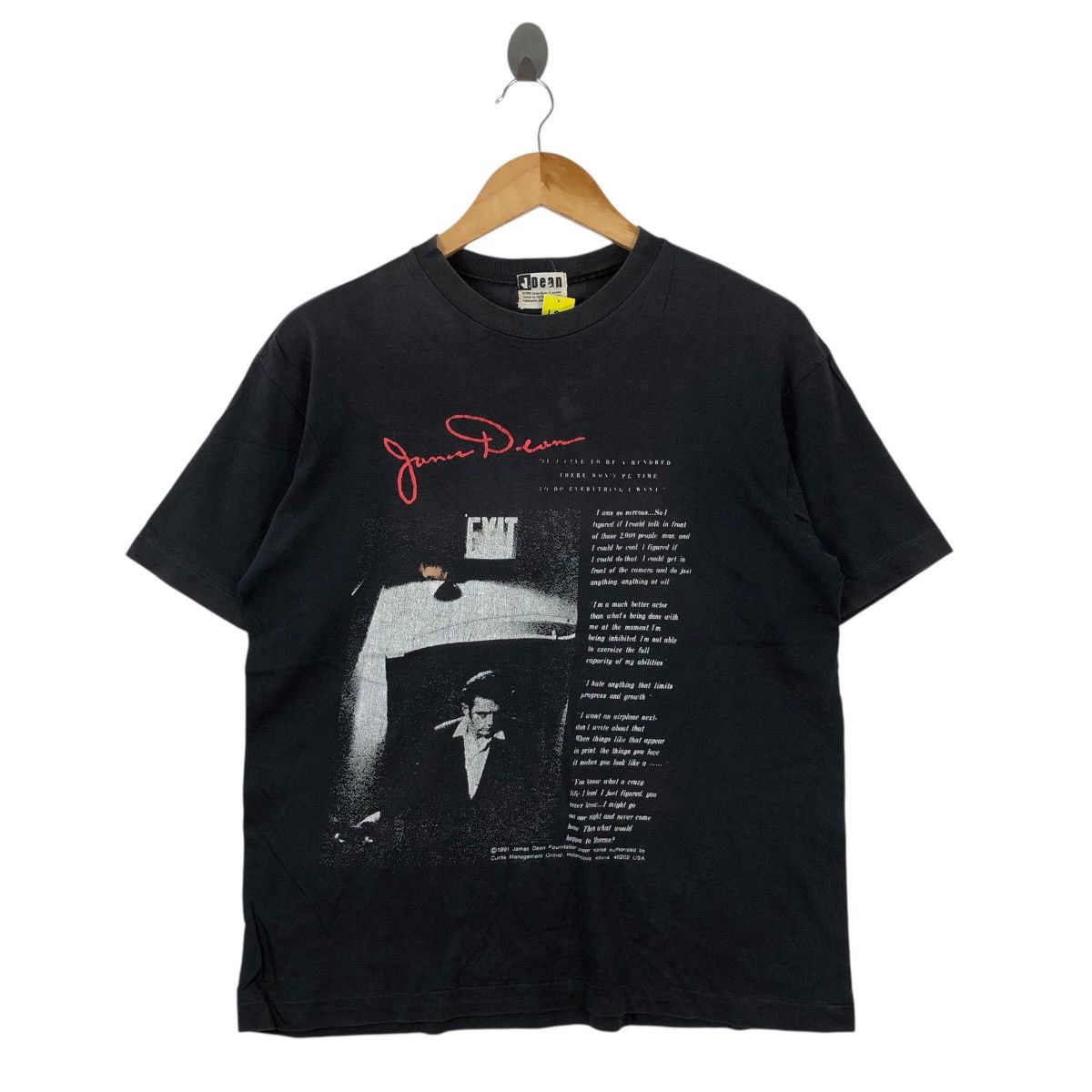 Vintage Vintage 1991 JAMES DEAN T Shirt Size M Movie Size US M / EU 48-50 / 2 - 1 Thumbnail