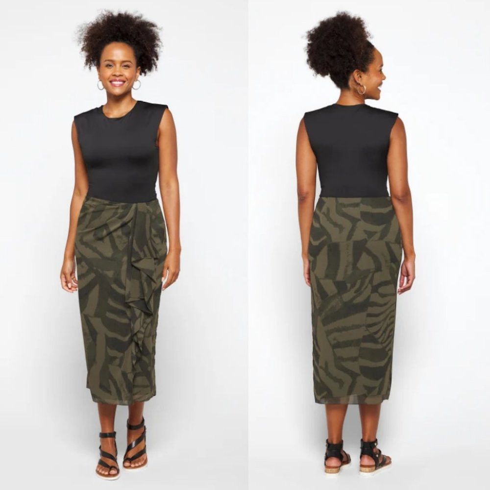 Lauren Ralph Lauren NWT New $165 Lauren Ralph Lauren Kuadama Mid Full Skirt Siz Size 34" / US 12 / IT 48 - 1 Thumbnail