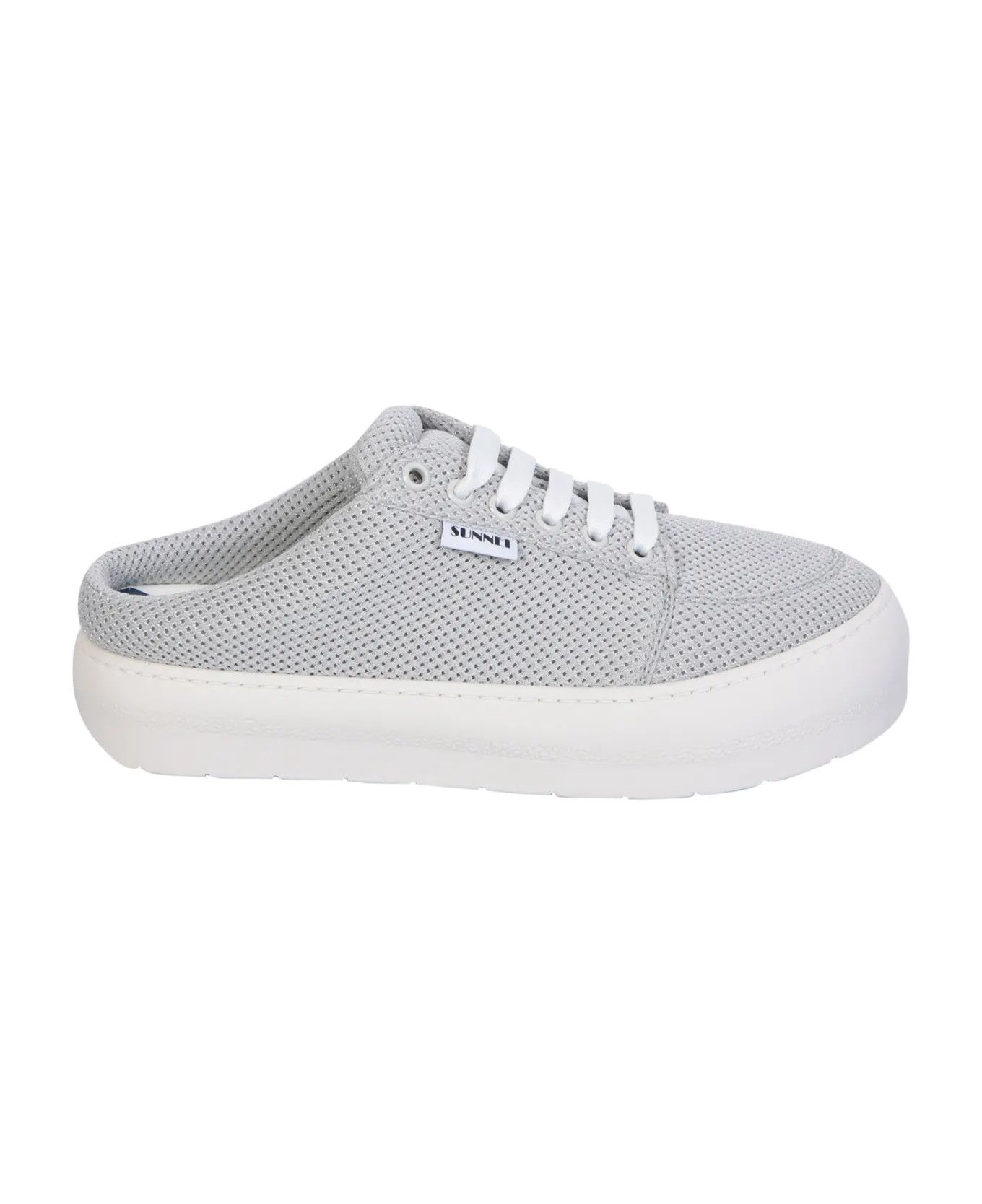 Sunnei o1mle1025 Unisex Dreamy Mesh Sabot Mules in Gray Size US 10 / EU 43 - 1 Thumbnail