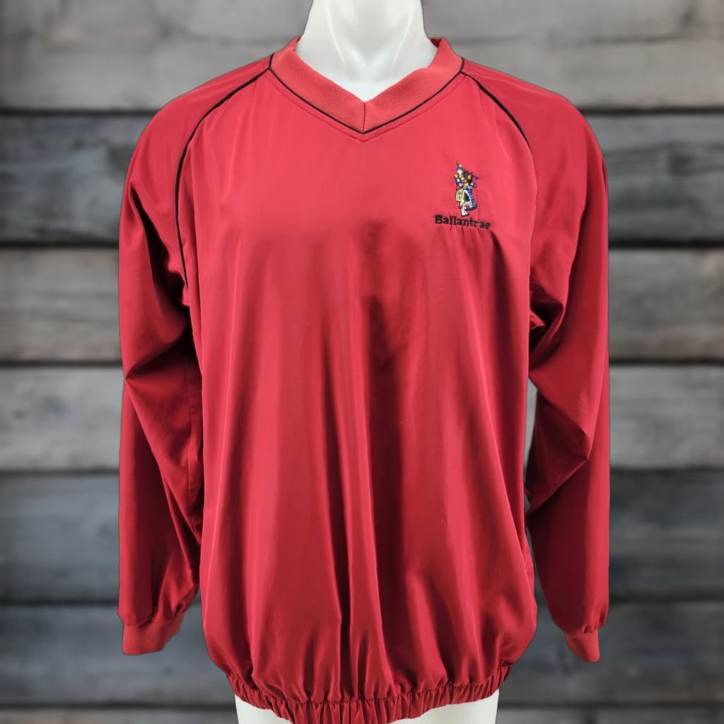 Footjoy Footjoy Ballantrae Golf Windbreaker Jacket Mens Large Red V-Neck Long Sleeve Long Sleeve Shirt? Size US L / EU 52-54 / 3 - 1 Thumbnail