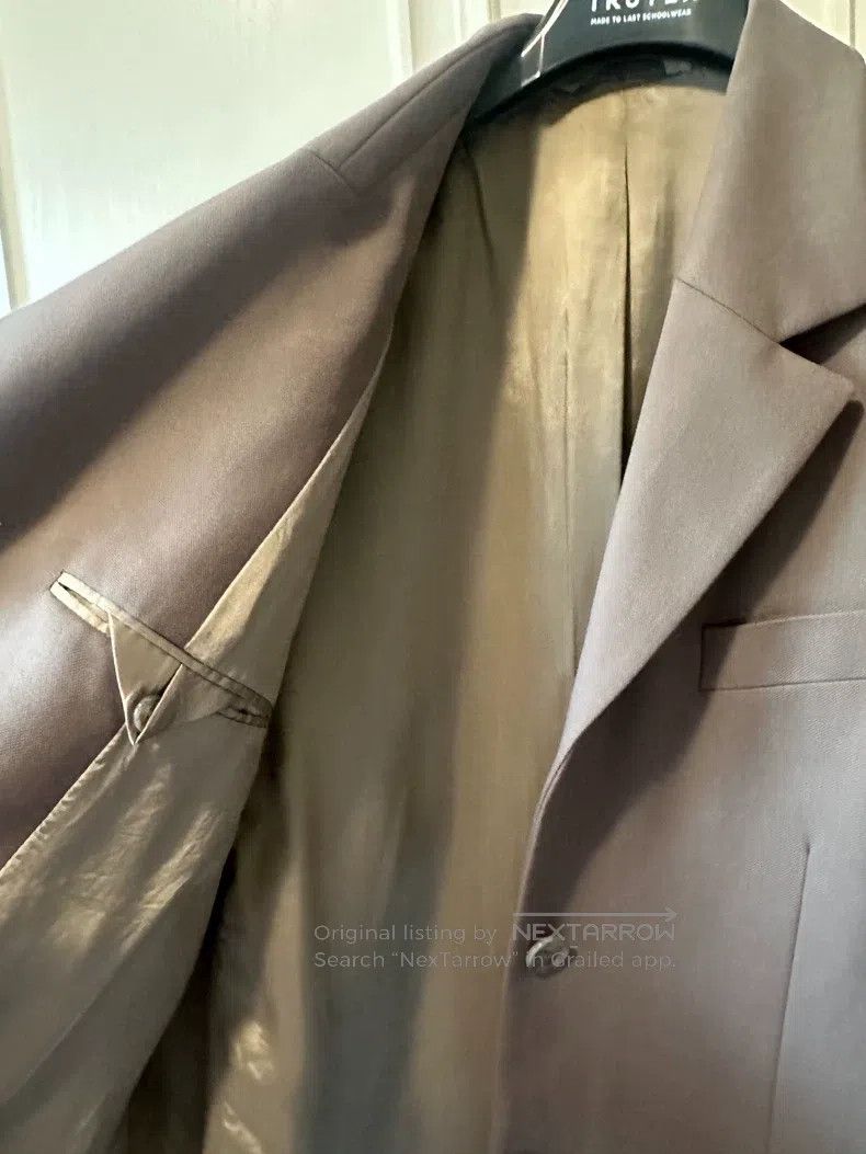 Acne Studios Acne Studios Khaki Oversized Drop Shoulder Blazer Size 4XL / US 24-26 - 4 Thumbnail