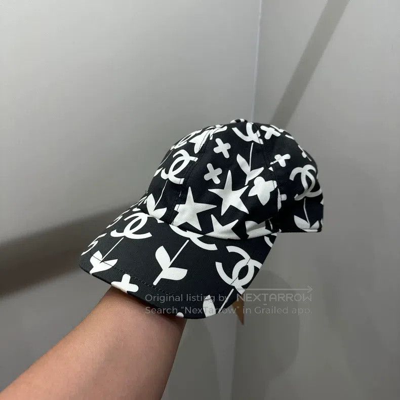 Chanel Chanel Double C full printed pattern logo baseball cap Size ONE SIZE - 2 Thumbnail