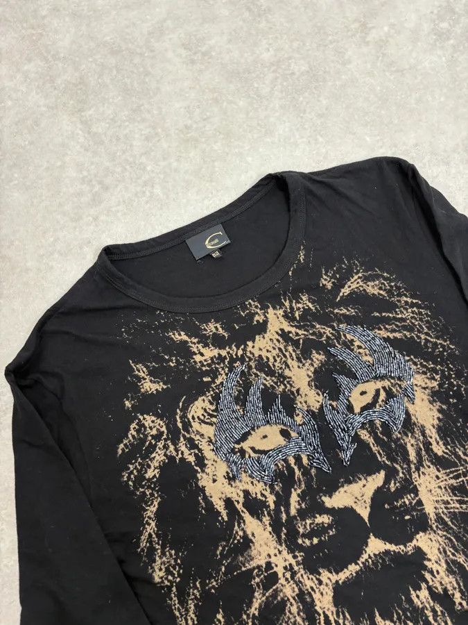 Just Cavalli 2000s Cavalli Tiger Black Longsleeves Size US M / EU 48-50 / 2 - 3 Thumbnail