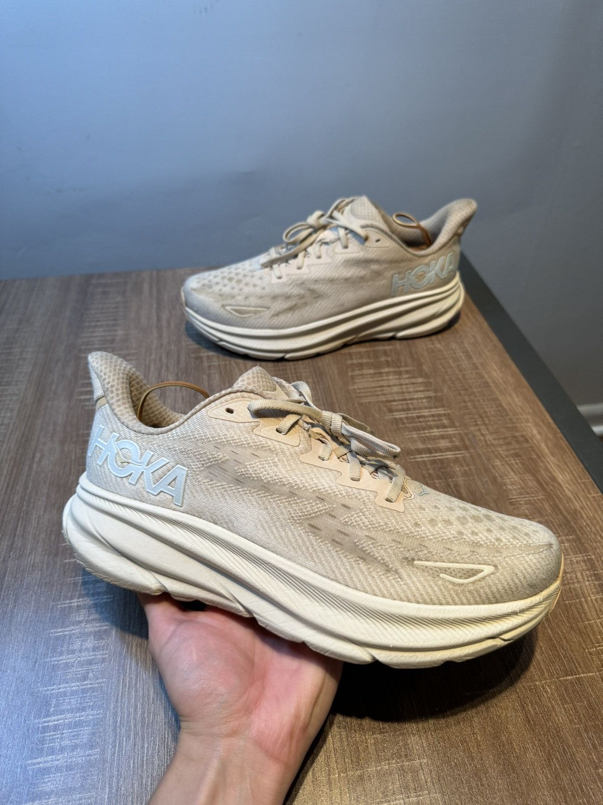 Hoka Hoka Clifton 9 Sneakers Women’s Size 11 B Eggnog Beige Ivory Size US 11 / IT 41 - 1 Thumbnail