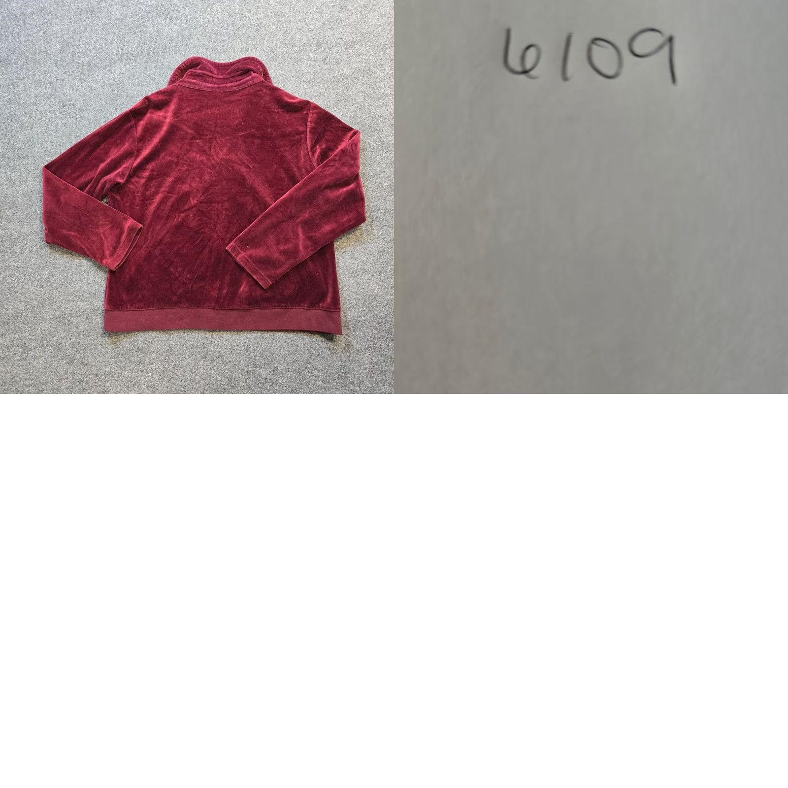 Coldwater Creek Coldwater Creek Jacket Womens XL Red Velour Full Zip Casual Basic Jacket Women XS? Size XL / US 12-14 / IT 48-50 - 8 Thumbnail