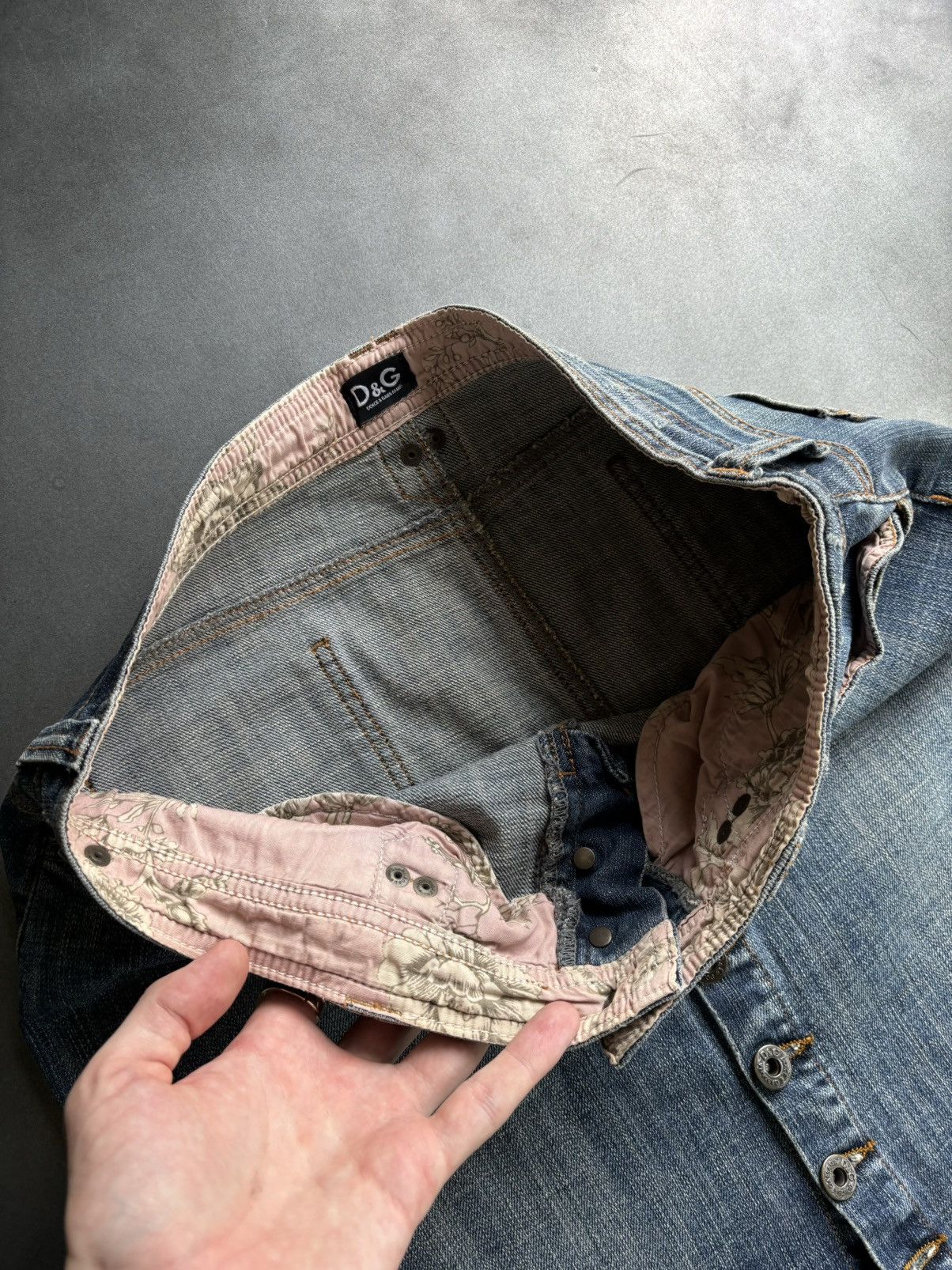 Dolce & Gabbana × Vintage Vintage Dolce & Gabbana Mini Skirt Denim Jean Short 2000s Size 33" - 4 Thumbnail