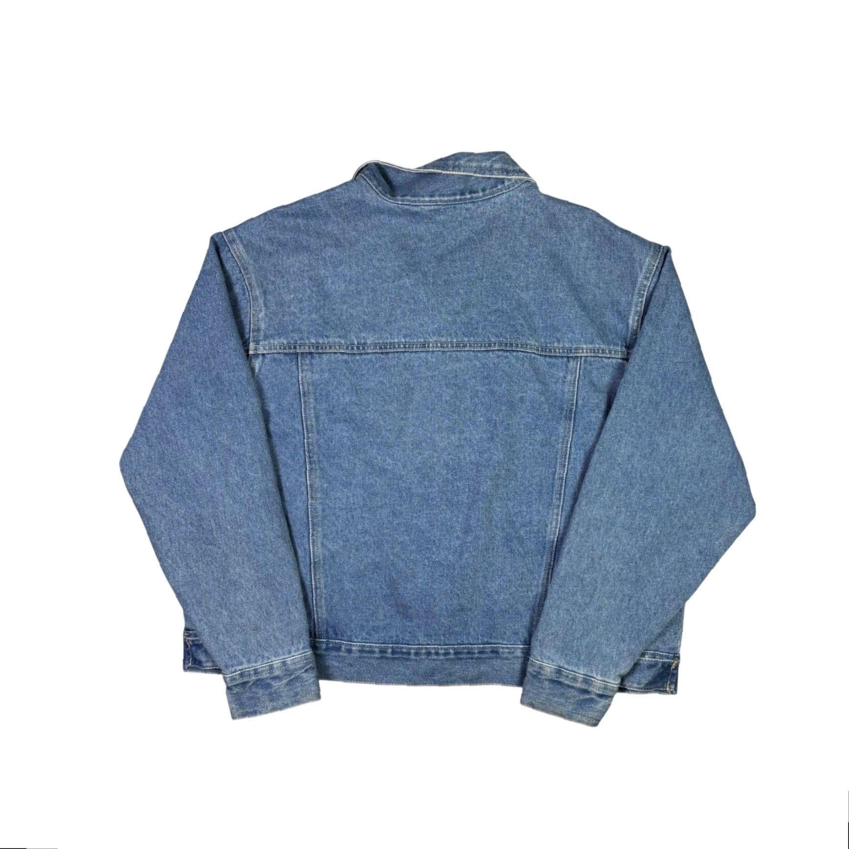 Denime VINTAGE Adriana Sport Denim Jacket XL Mens Blue 90s Trucker Jacket Short Jacket Co... Size US XL / EU 56 / 4 - 2 Thumbnail
