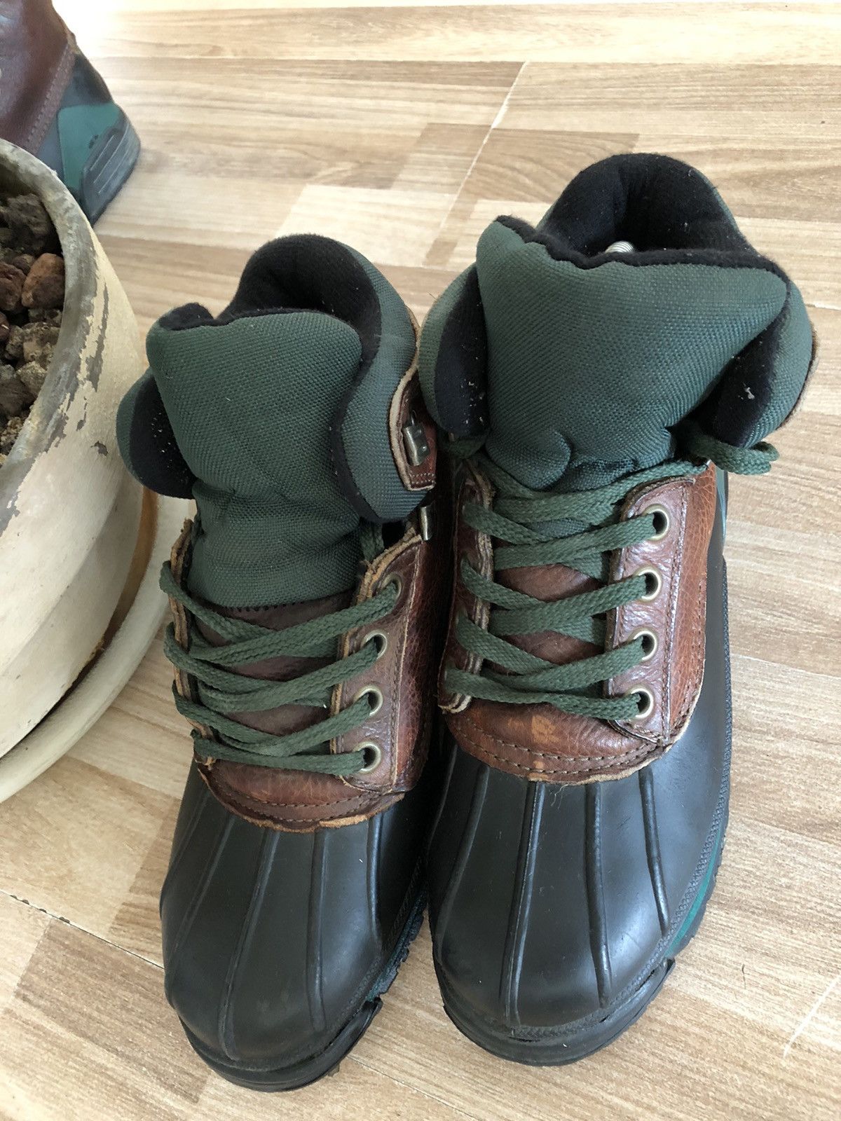 Eddie Bauer Eddie Bauer Womens Size 9M Brown Leather Rain Duck Boots Size US 9 / EU 42 - 2 Thumbnail