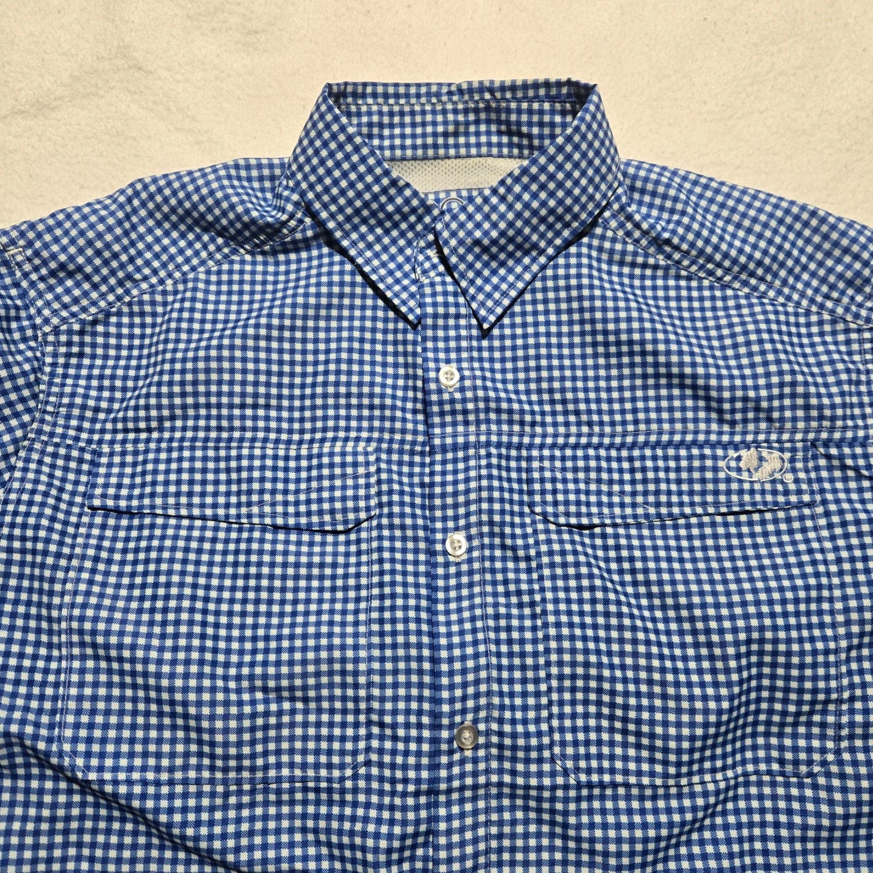 Vintage EAG Elite Shirt Button-Up Check Blue Long Sleeve L Men's Size US L / EU 52-54 / 3 - 2 Thumbnail