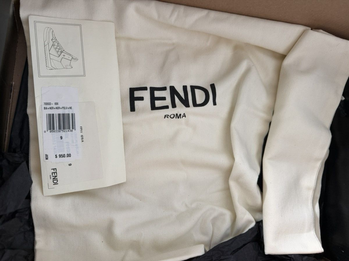 Fendi Fendi Men's High Top Sneakers Black White Gray Size US 9 / EU 42 - 4 Thumbnail