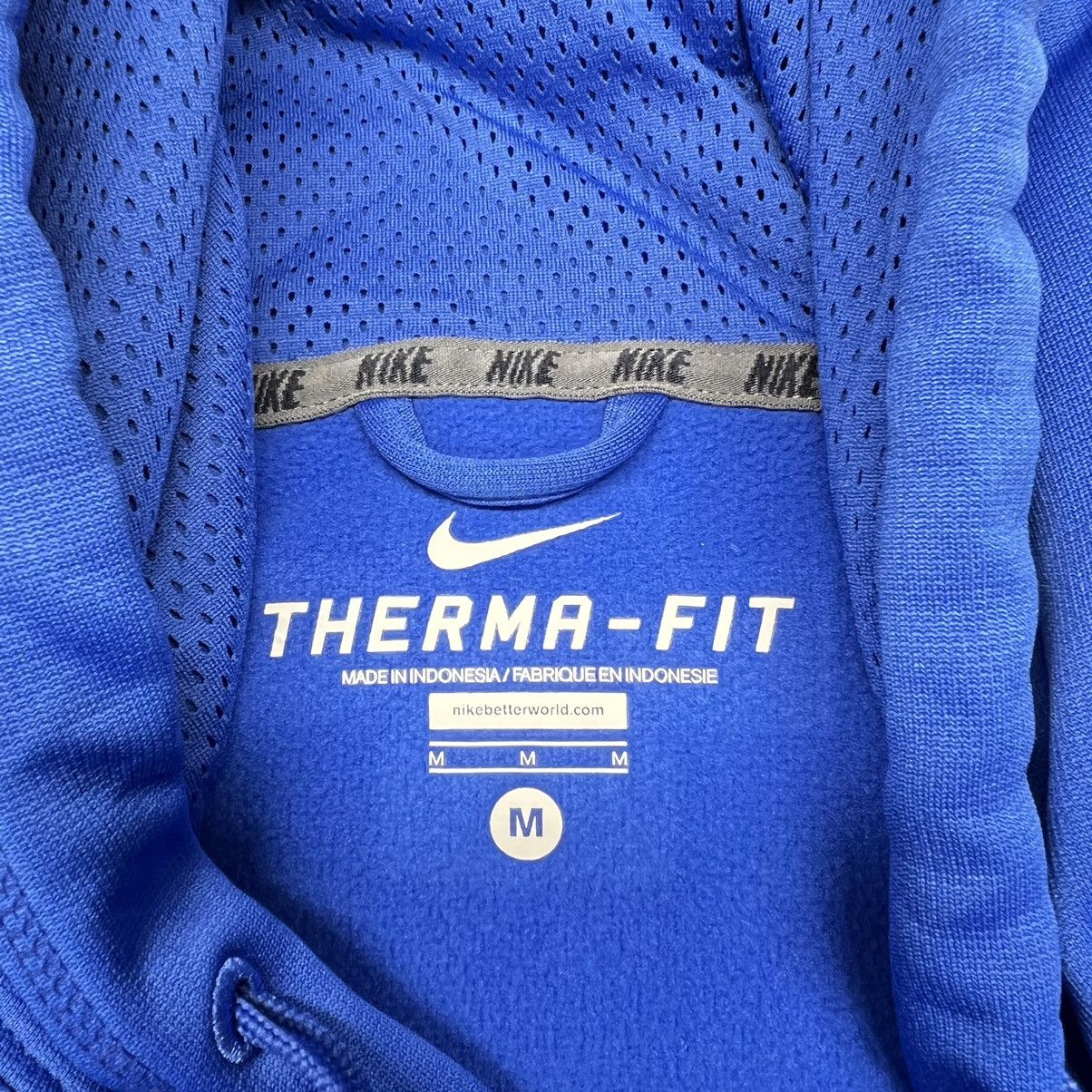Nike Nike Therma Fit Hoodie Blue Full Zip Sweatshirt Fleece Logo Size US M / EU 48-50 / 2 - 8 Thumbnail