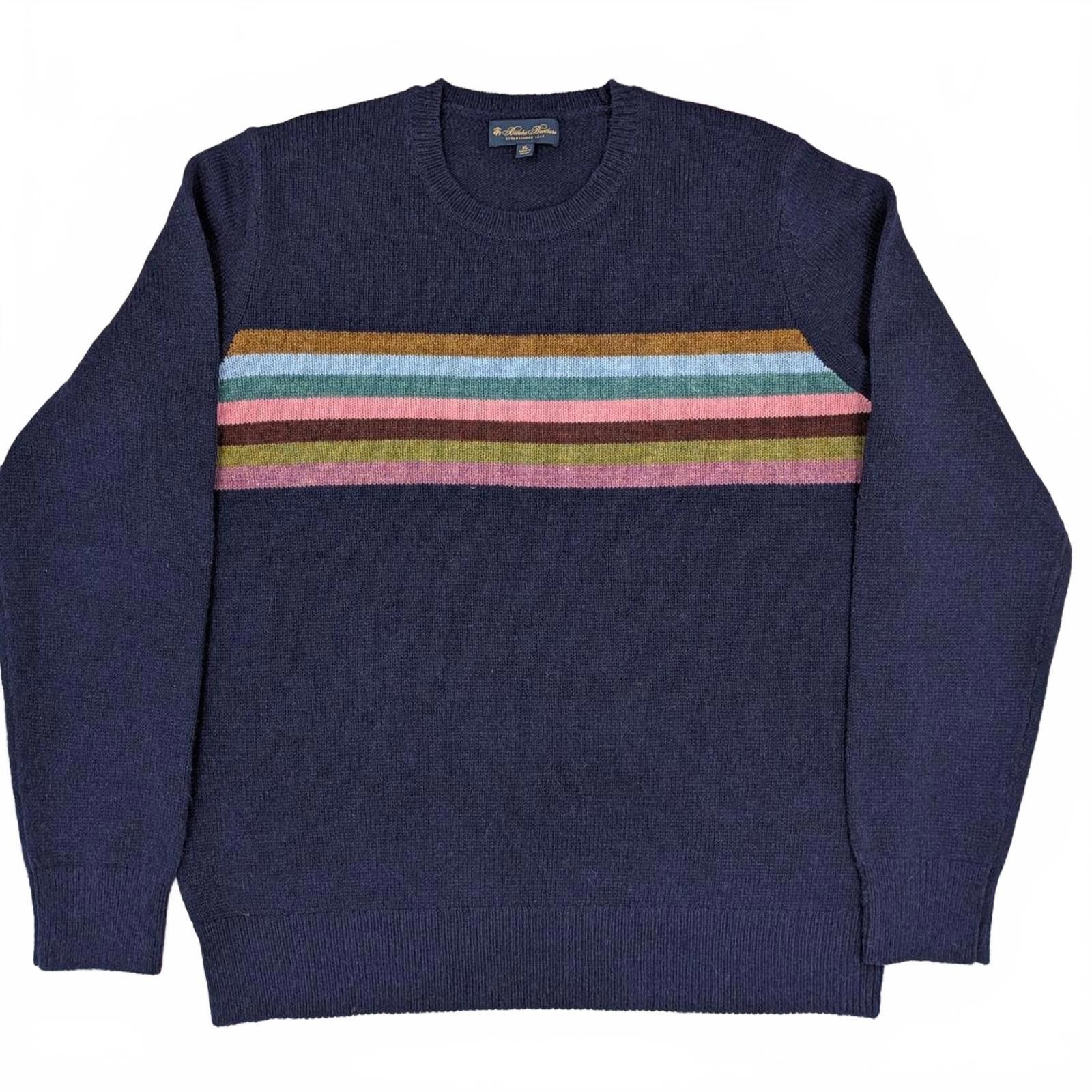Brooks Brothers Brooks Brothers XL Purple Striped Sweater - Depilled MINT Size US XL / EU 56 / 4 - 3 Thumbnail