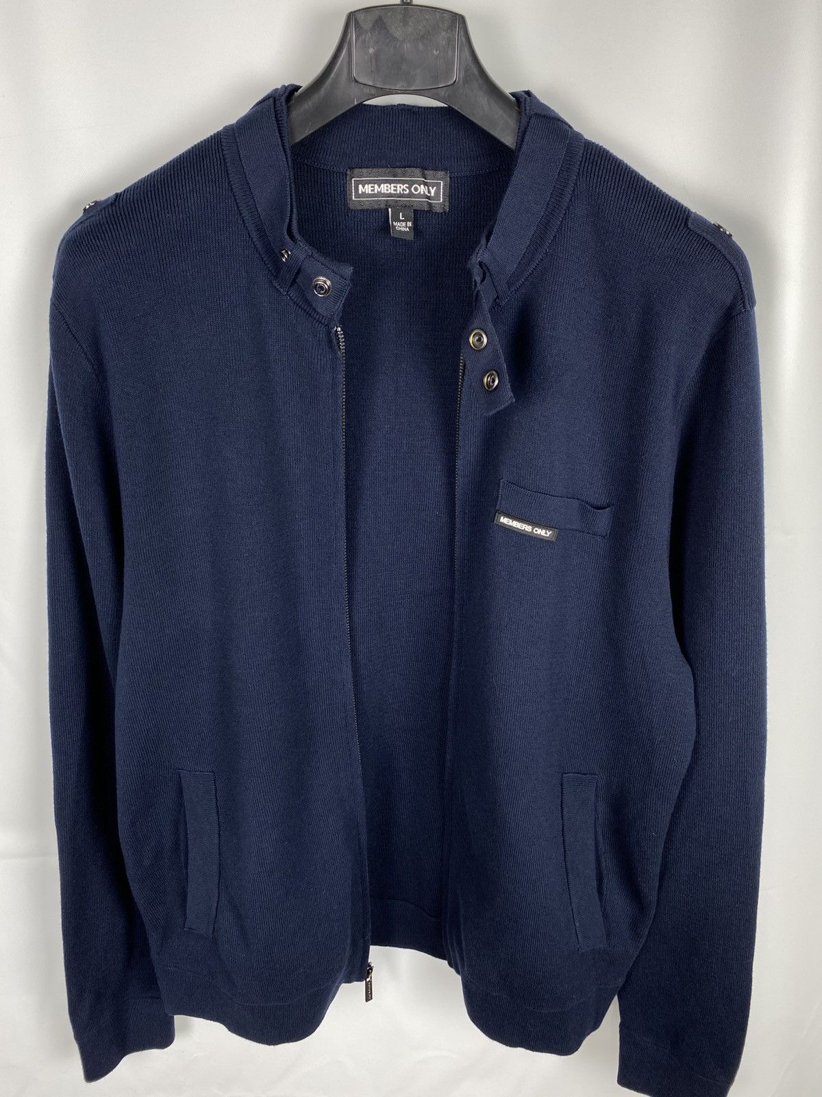Members Only Members Only Cotton Knit Bomber Iconic Jacket Zip size L Size US L / EU 52-54 / 3 - 7 Thumbnail
