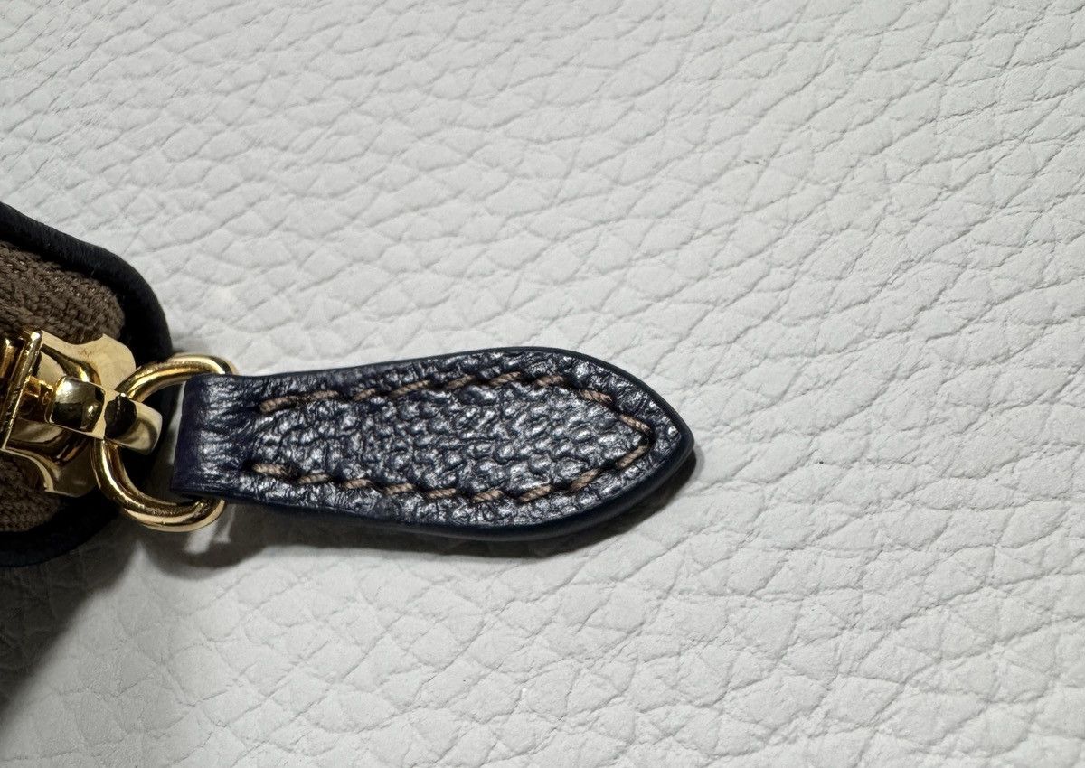 Burberry Burberry Large Check Zip Around Leather Wallet Dark Blue Size ONE SIZE - 5 Thumbnail