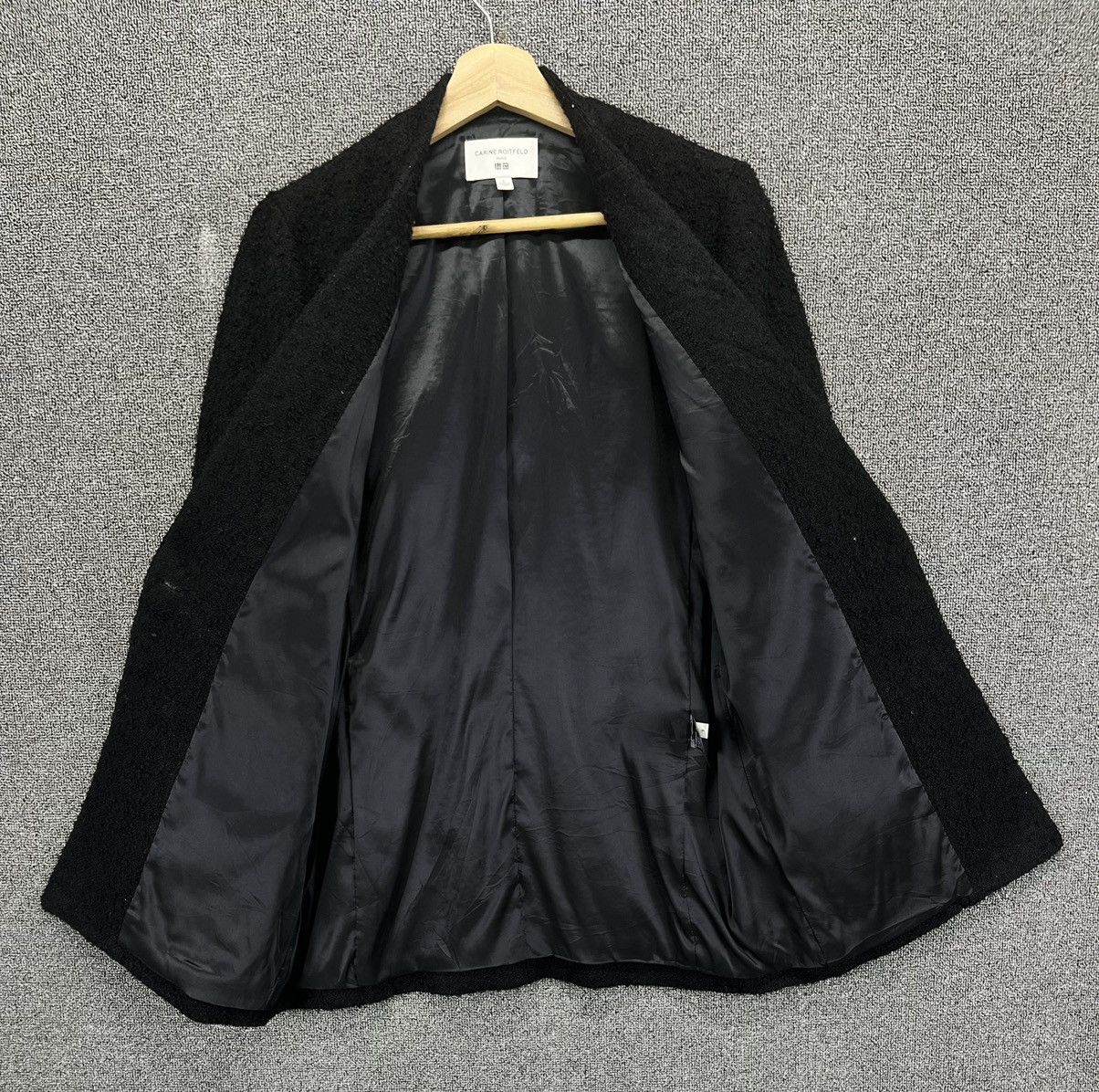 Japanese Brand Carine Roitfeld Uniqlo Black Wool Cardigan Jacket Size L / US 10 / IT 46 - 5 Thumbnail