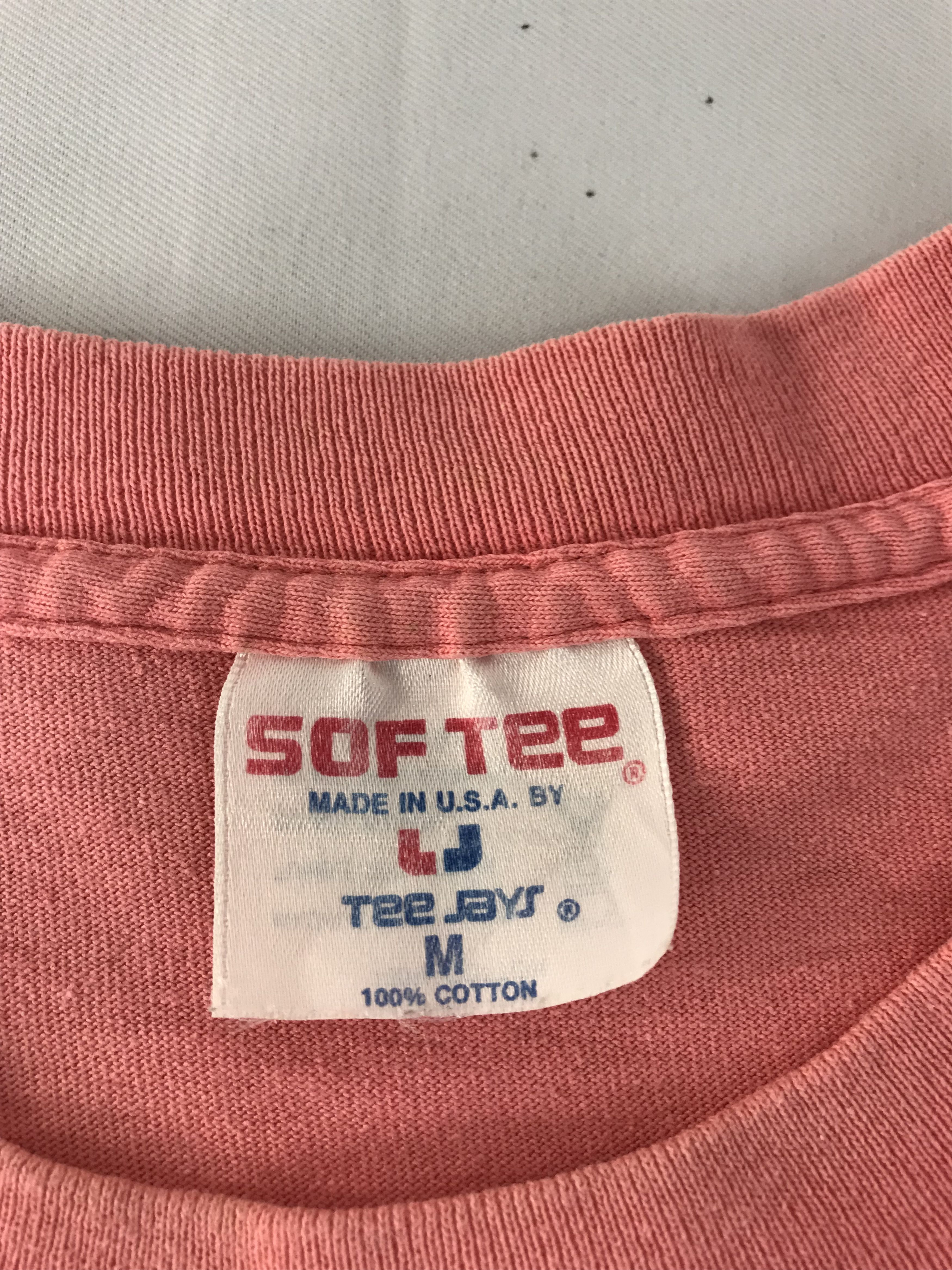 Vintage MEMPHIS Sof Tee By Tee Jays Classic Printed Tee T-Shirt Size US M / EU 48-50 / 2 - 5 Thumbnail
