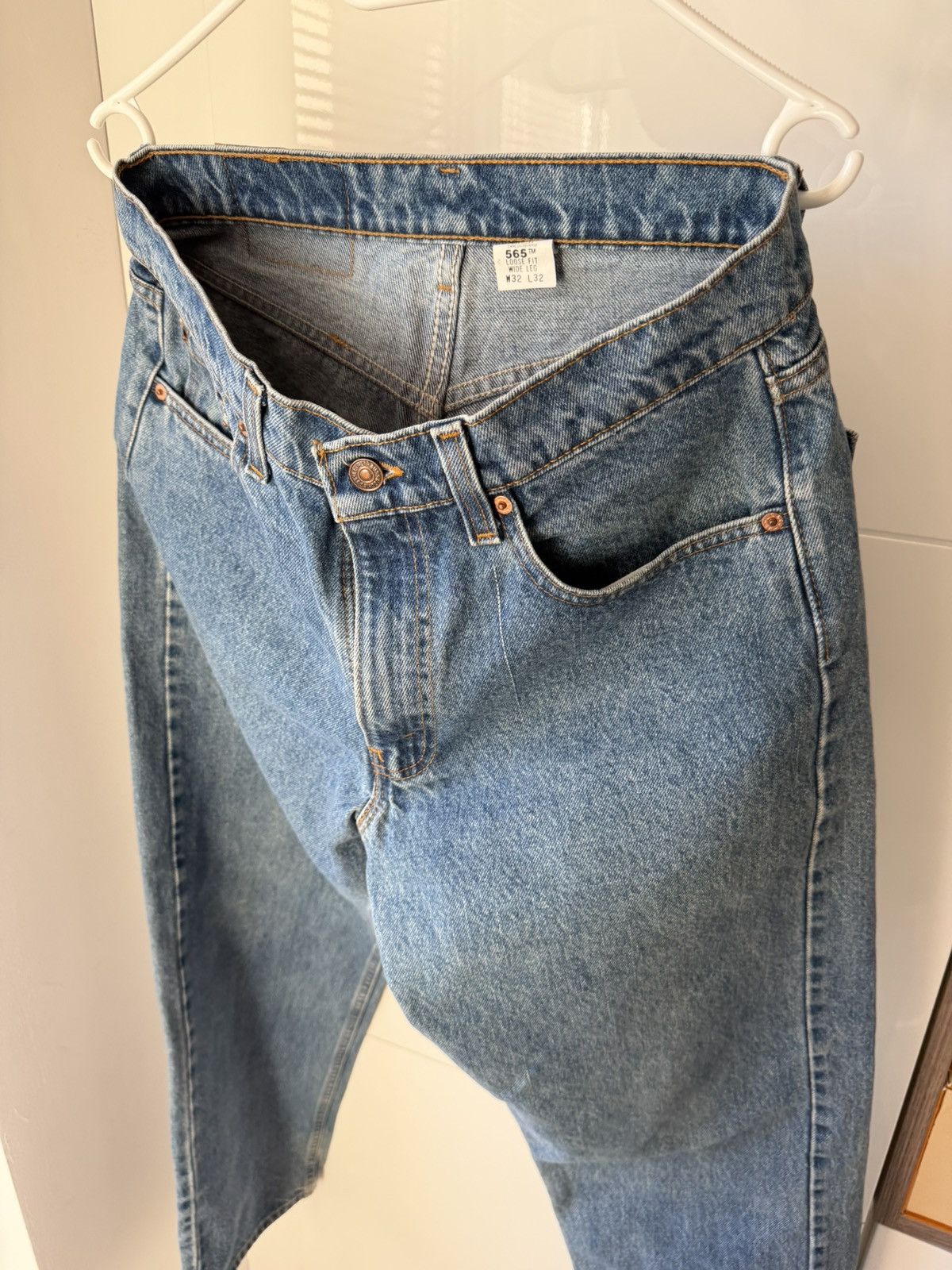 Levi's ‼️Vintage Levi’s Grey 565 Red Tab Denim Made in USA🇺🇸Jeans‼️ Size US 32 / EU 48 - 18 Thumbnail