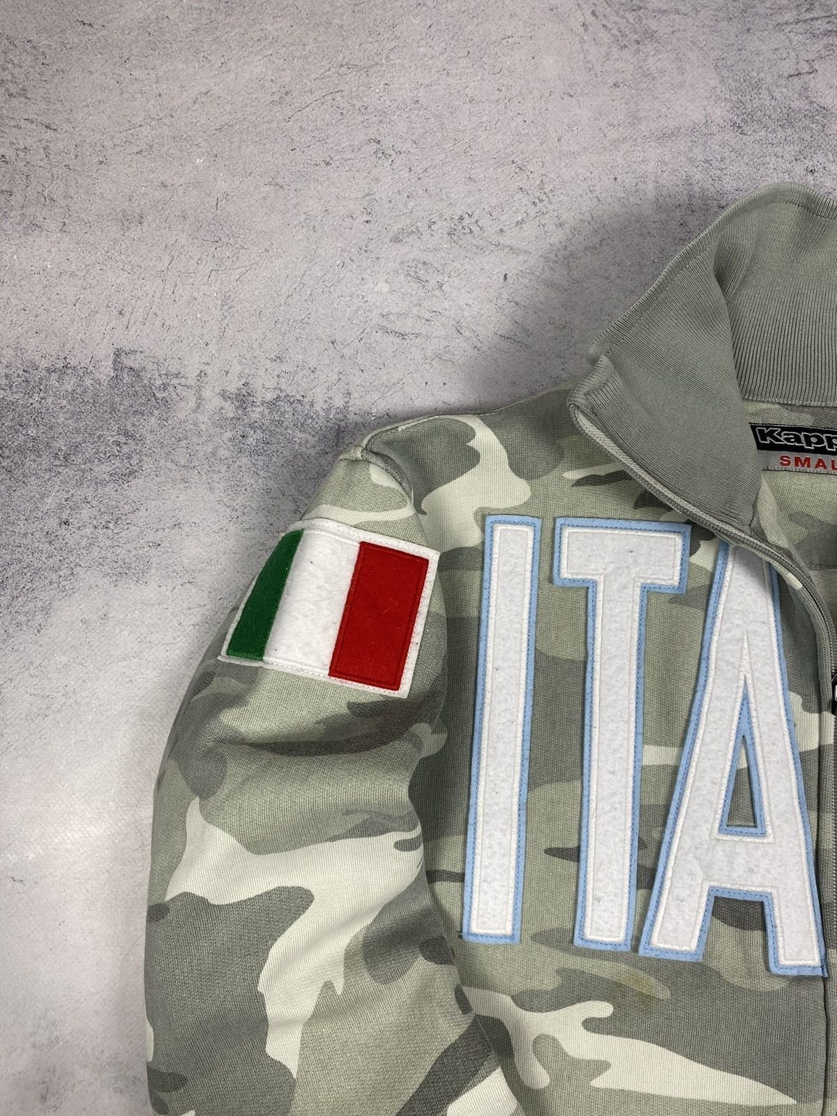 Kappa Kappa Italia Italy Track Jacket Full Zip Camo Overprint Size US S / EU 44-46 / 1 - 4 Thumbnail