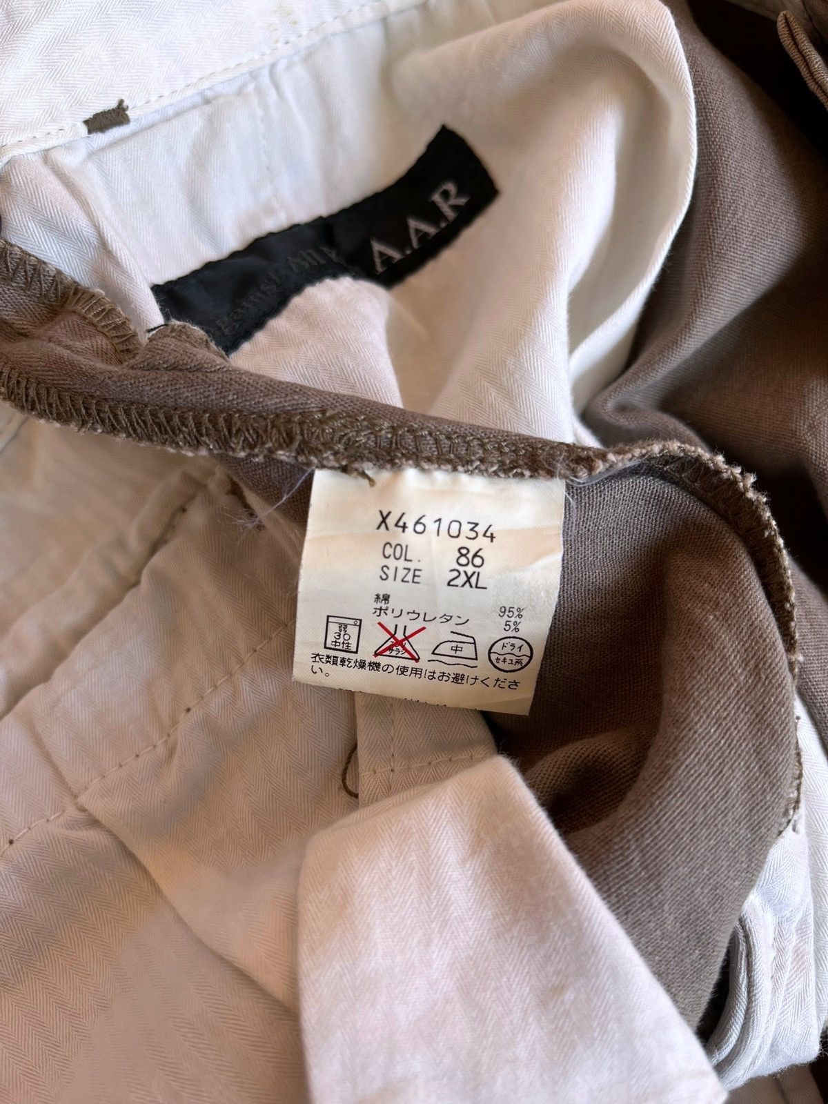 Yohji Yamamoto Vintage jorts Against All Risks Japan rare y2k Size US 36 / EU 52 - 13 Thumbnail