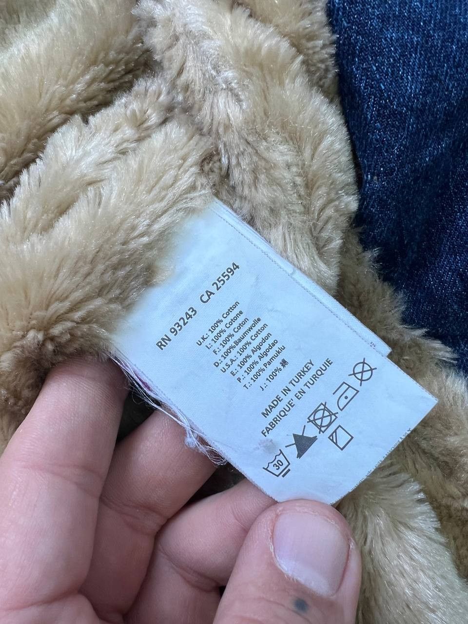 Diesel Crazy DIESEL Vintage Faux Fur Sherpa Washed Denim Jacket Size S / US 4 / IT 40 - 16 Thumbnail