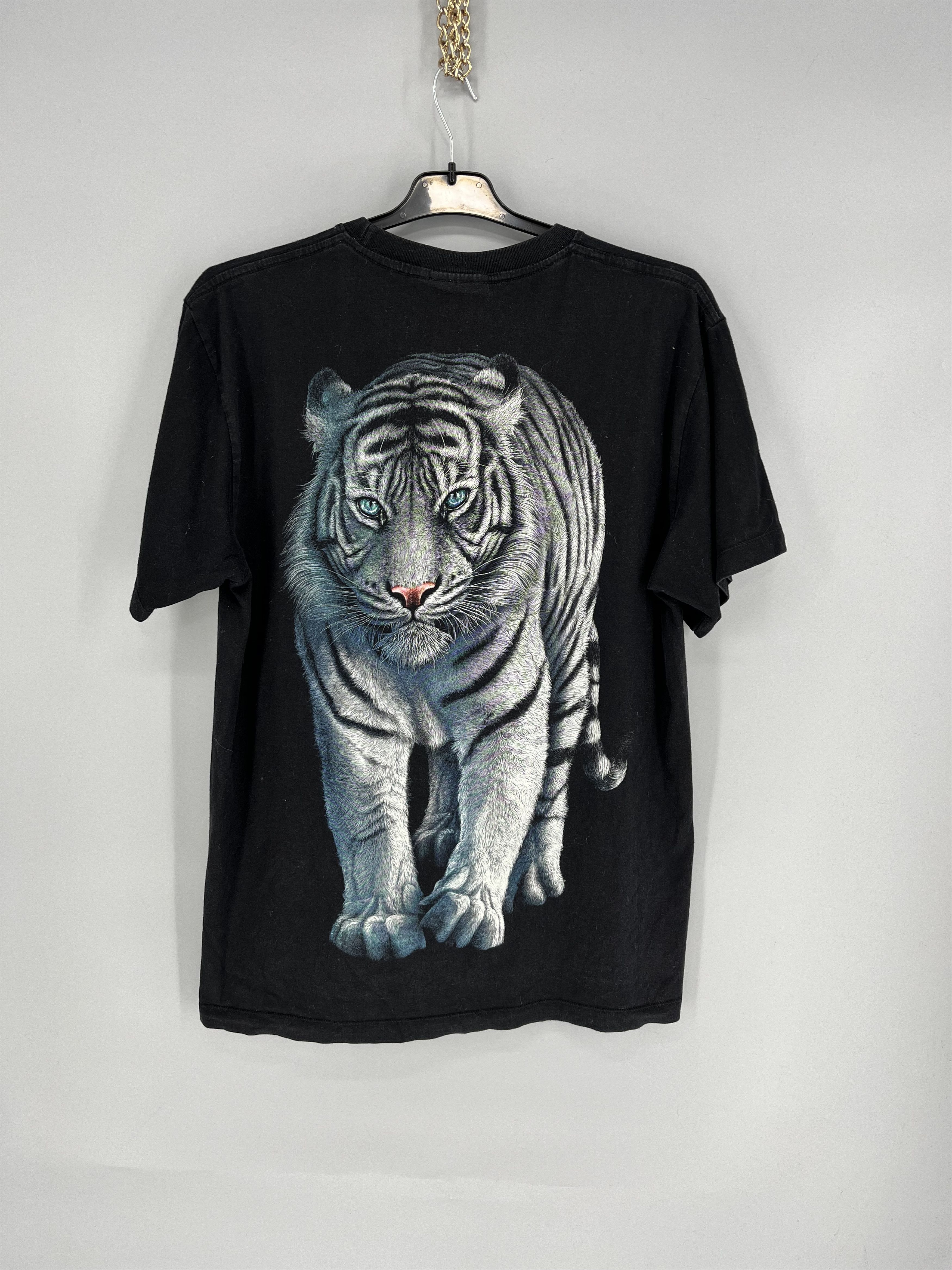 Vintage Vintage Y2K 90s Northern TigerFace Boxy Graphic Tee Size US L / EU 52-54 / 3 - 9 Thumbnail