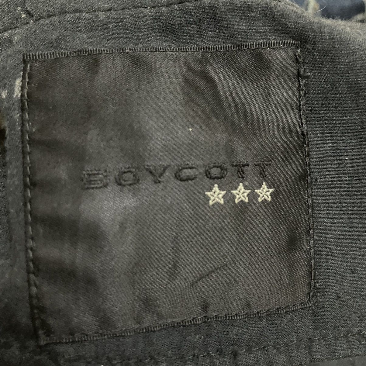 Boycott × Japanese Brand × Vintage Vintage Boycott "Stars" Selvedge Denim Size US 34 / EU 50 - 10 Thumbnail
