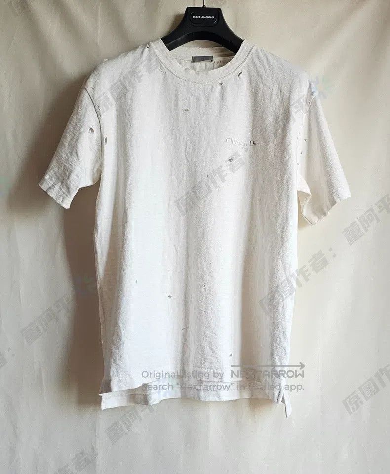 Dior Dior White hole short-sleeved T-shirt Size US L / EU 52-54 / 3 - 1 Thumbnail
