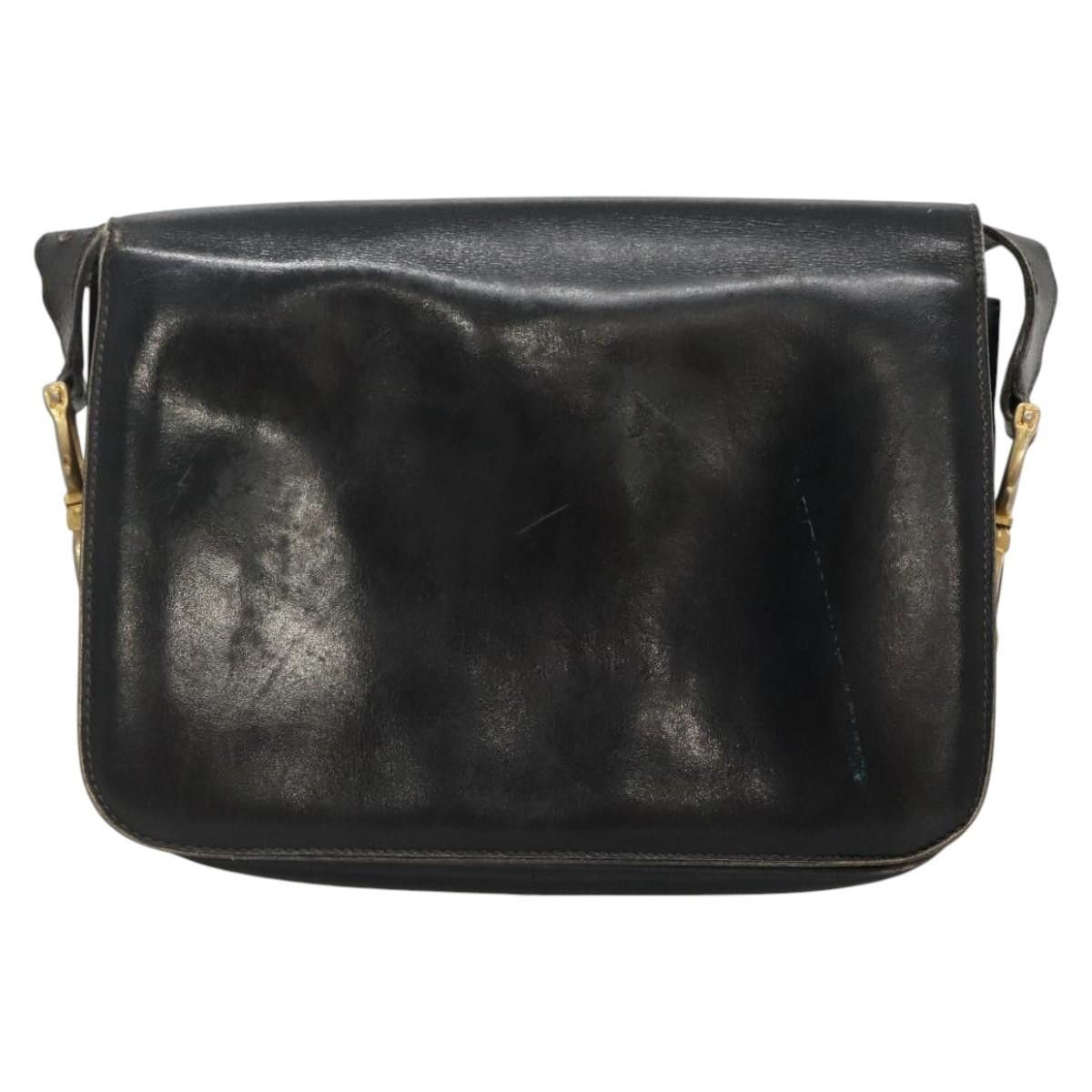 Celine CELINE Shoulder Bag Leather Black Size ONE SIZE - 3 Thumbnail
