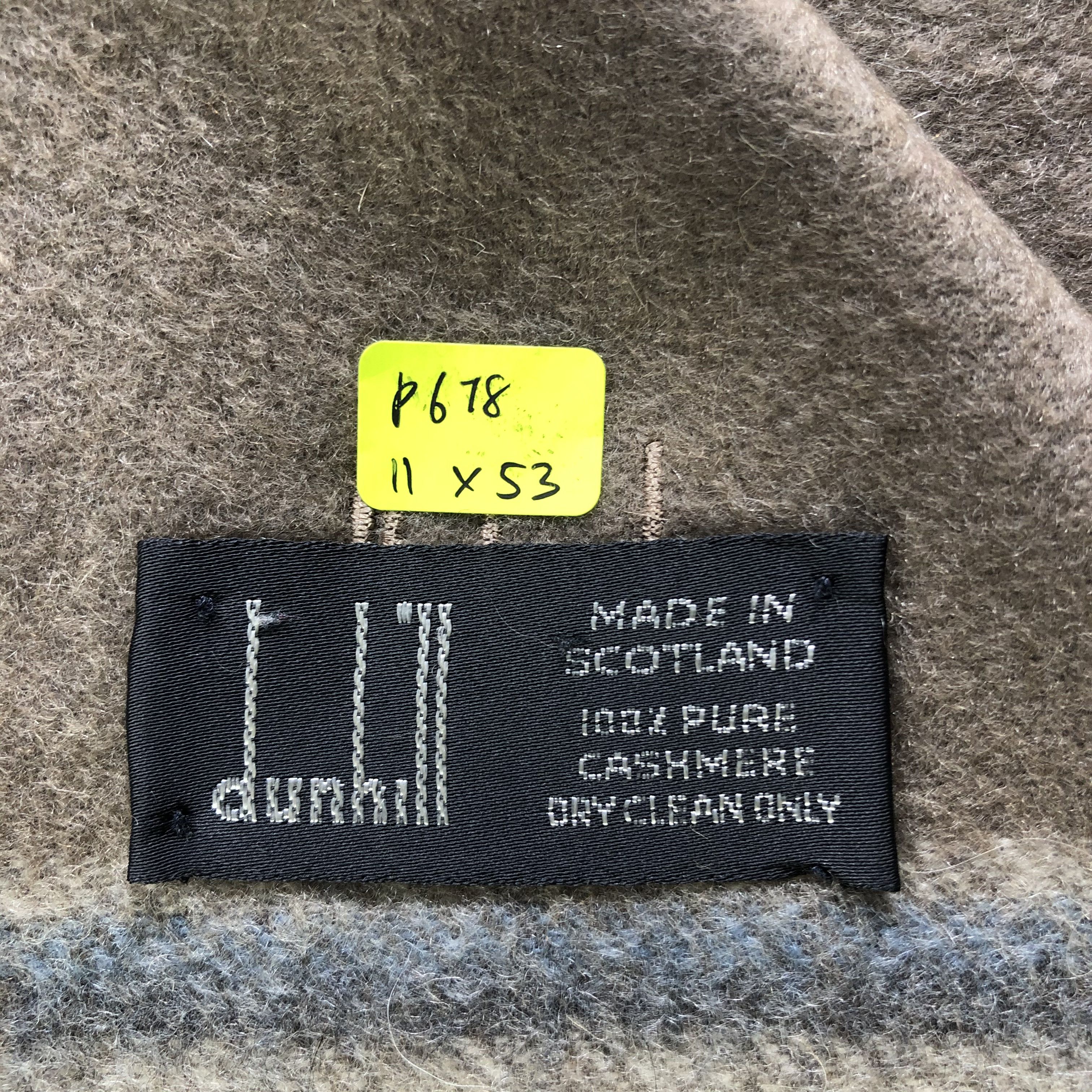 Alfred Dunhill Alfred Dunhill Cashmere Scarf / Muffler / Neckwear P678 Size ONE SIZE - 8 Thumbnail