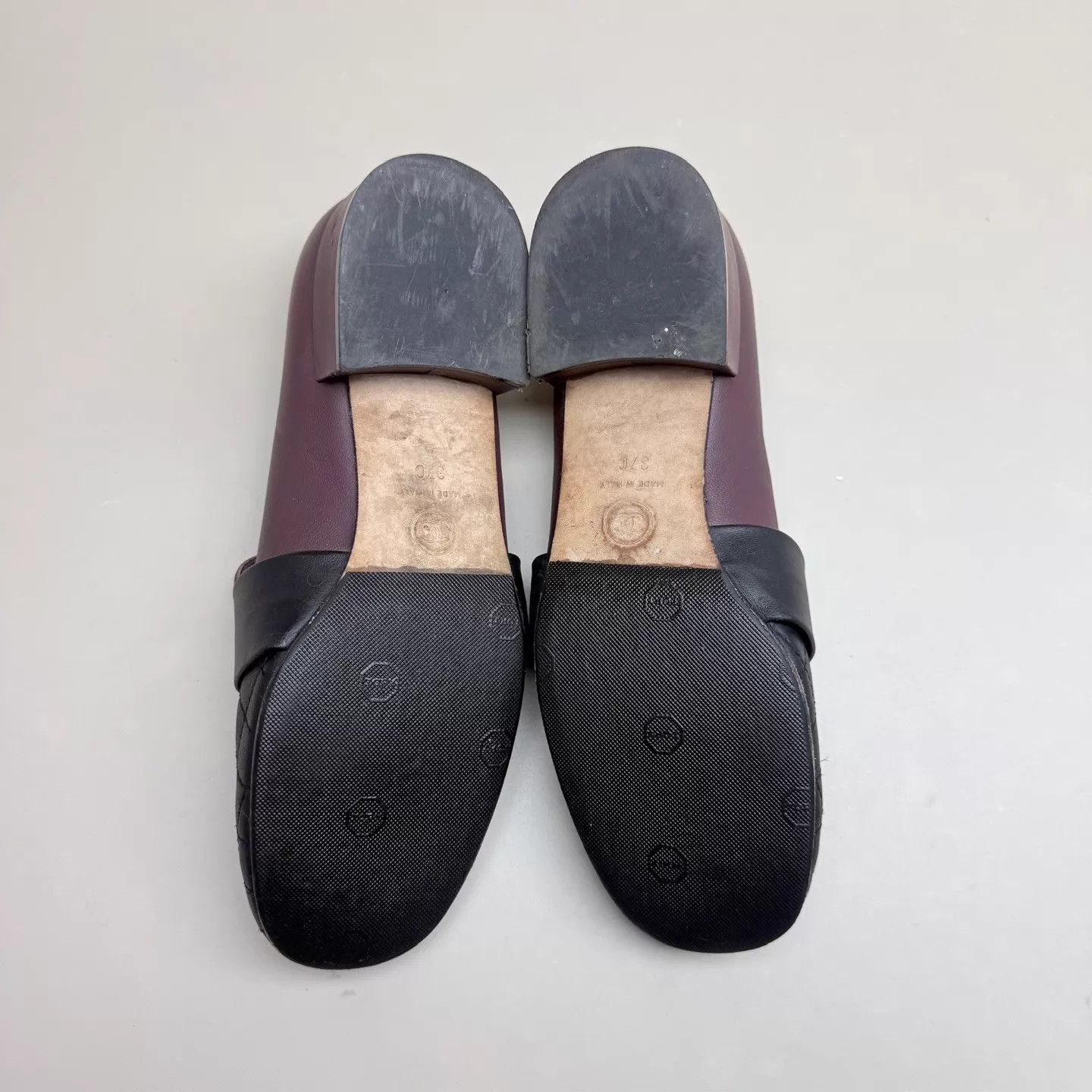 Chanel CHANEL CC Quilted Black Purple Loafer 37 99New Size US 6.5 / IT 36.5 - 6 Thumbnail