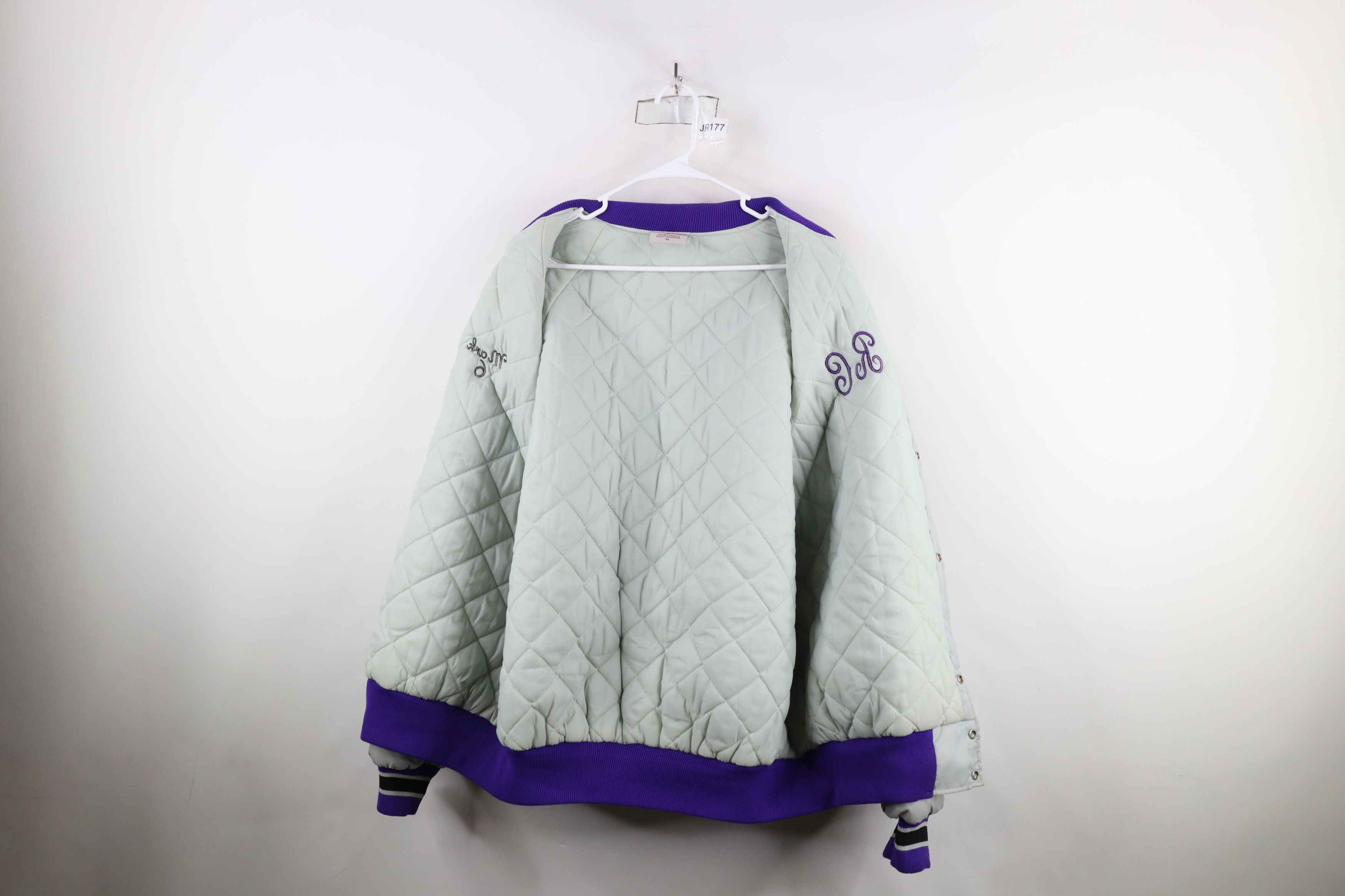 Vintage Vintage 80s 90s Streetwear Striped Quilted Bomber Jacket USA Size US XL / EU 56 / 4 - 9 Thumbnail