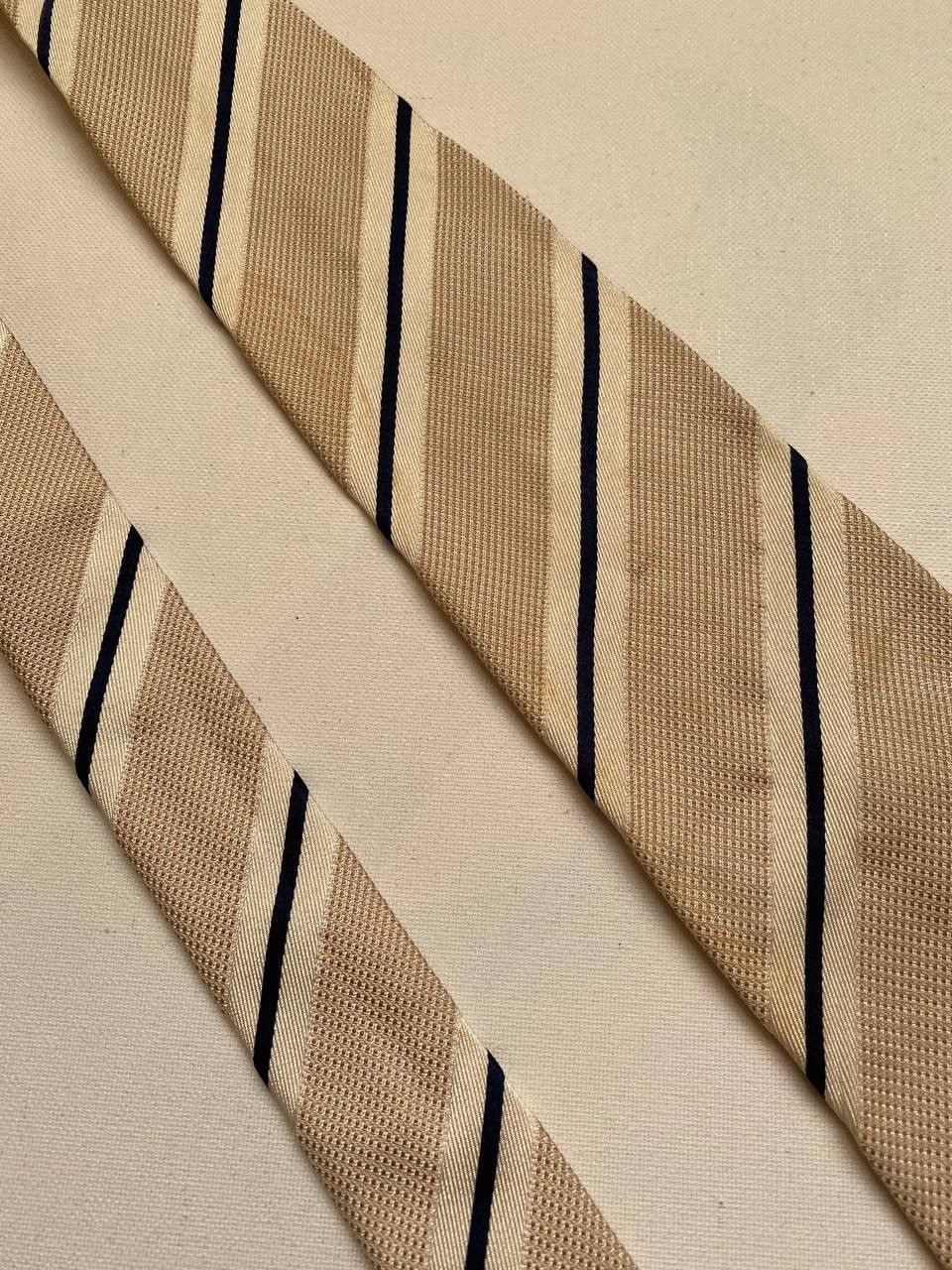 Canali Canali Tie 100% Silk Made In Italy Striped Ties Old Money Size ONE SIZE - 8 Thumbnail
