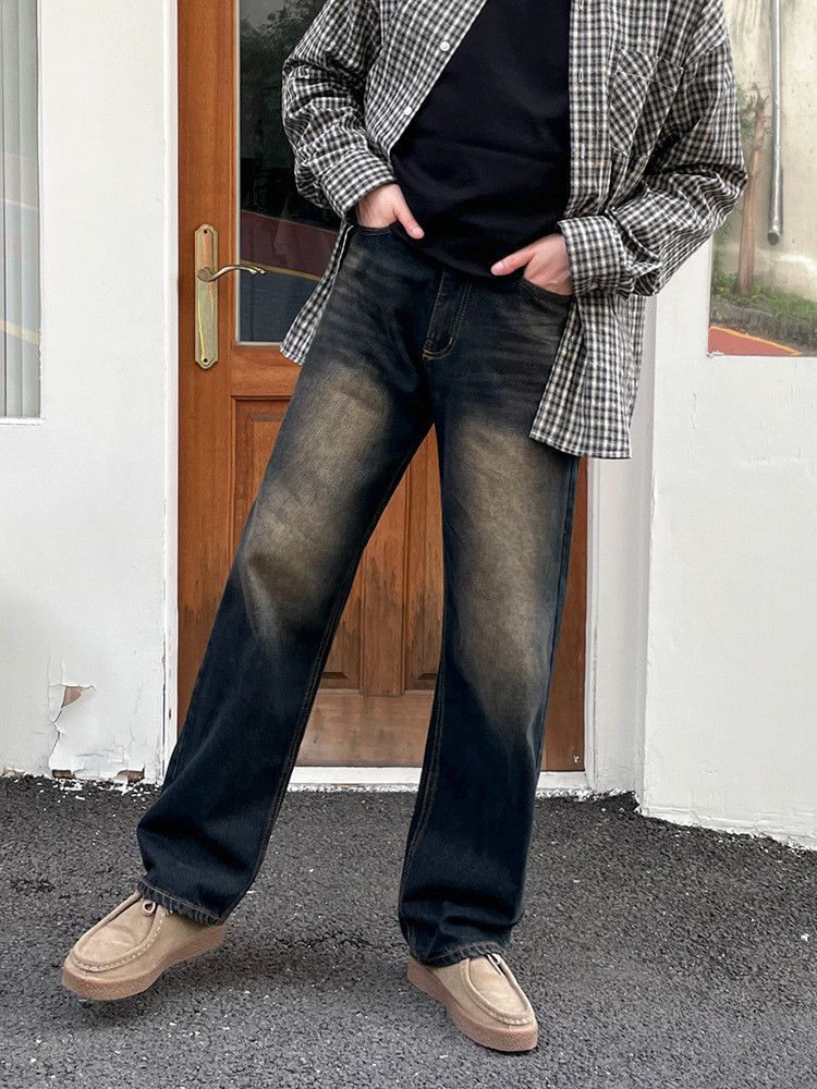 Japanese Brand × Jean Retro loose casual wide leg jeans Size US 32 / EU 48 - 3 Thumbnail