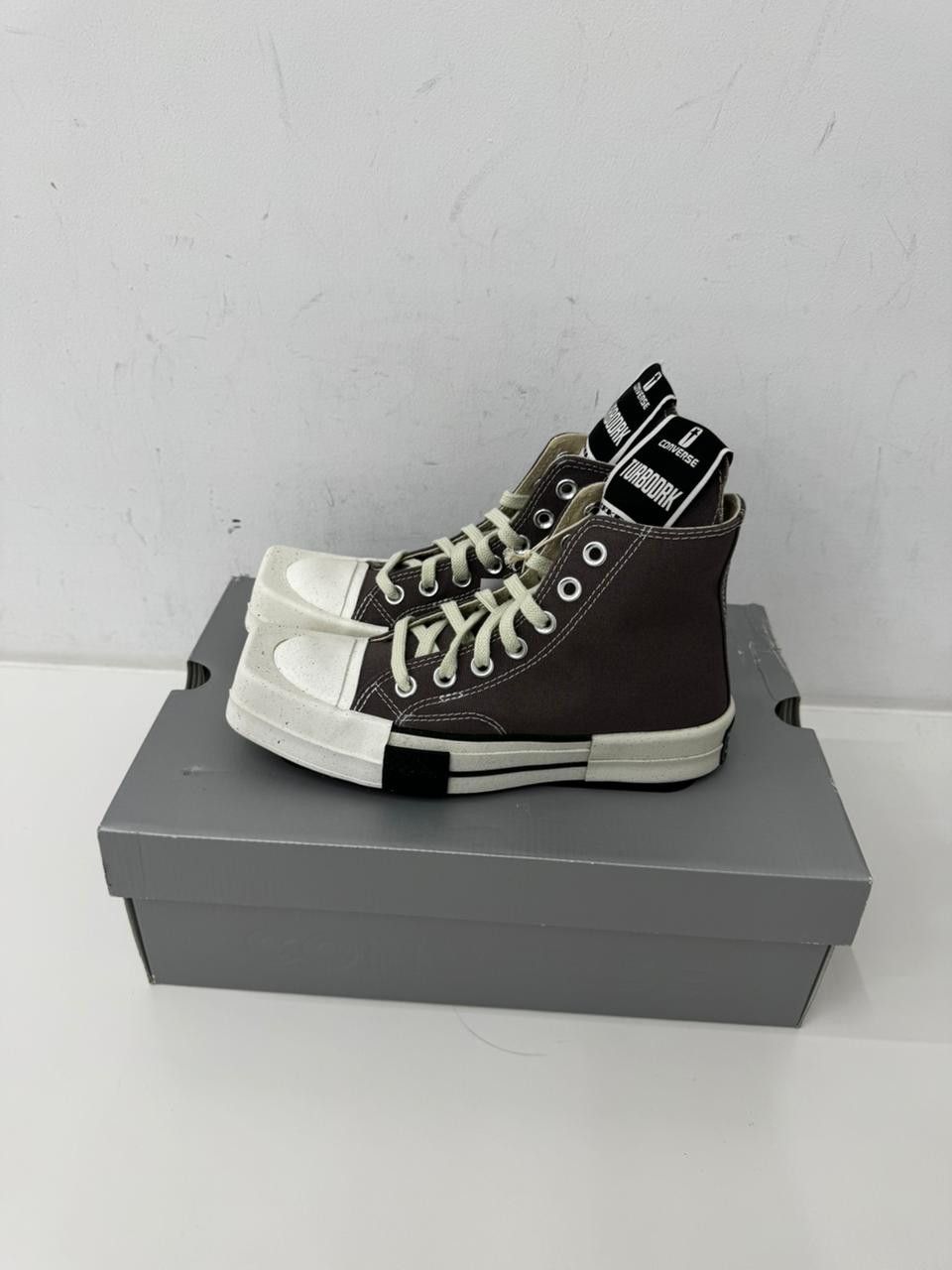 Converse × Rick Owens Drkshdw TURBODRK LACELESS Size US 5 / IT 35 - 3 Thumbnail