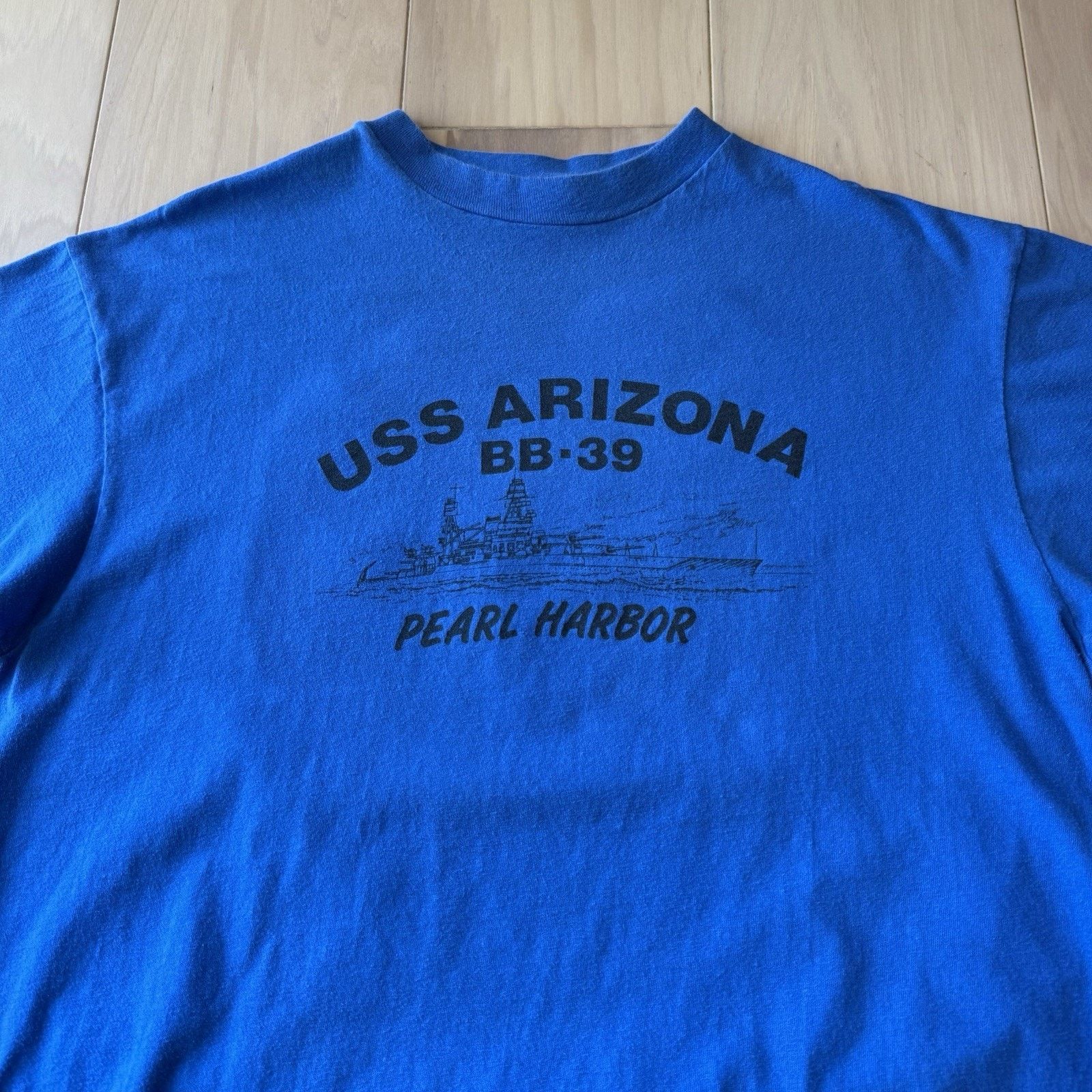 Vintage Vintage USS Arizona BB39 Shirt XL Blue 80s Pearl Harbor Size US XL / EU 56 / 4 - 3 Thumbnail