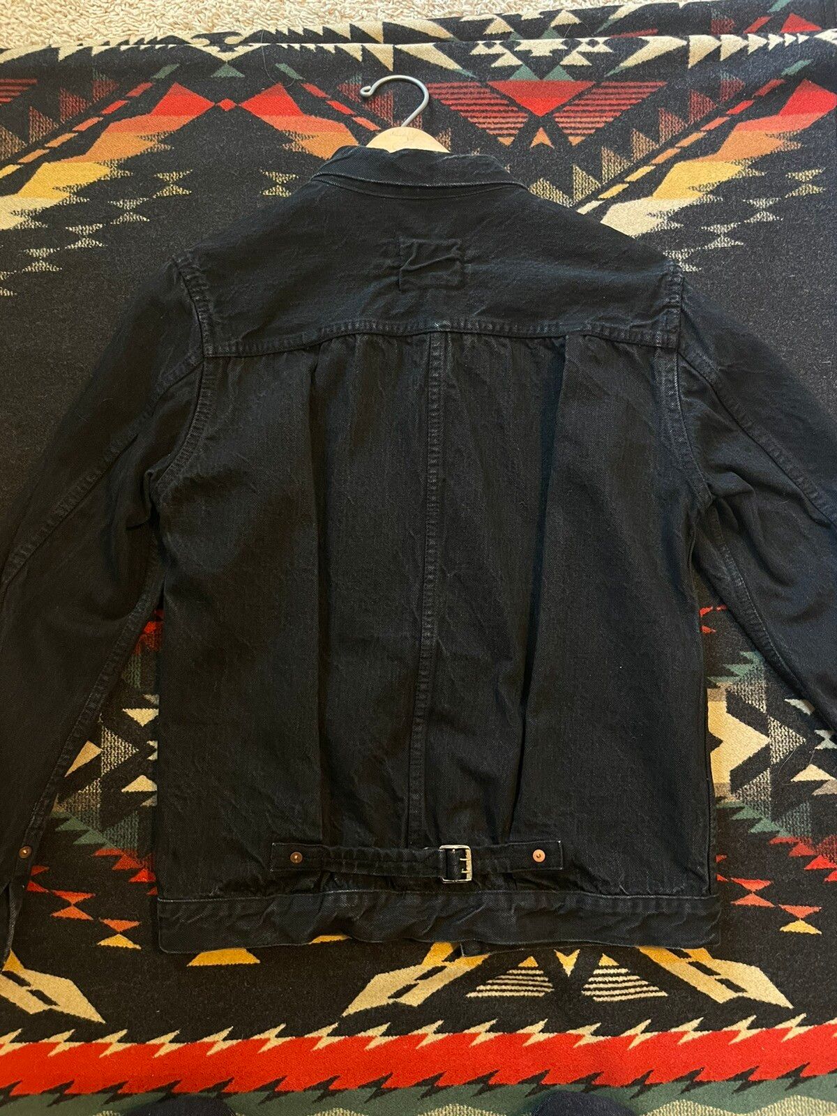 Tcb Jeans TCB jeans s40's jacket black on black denim | Grailed