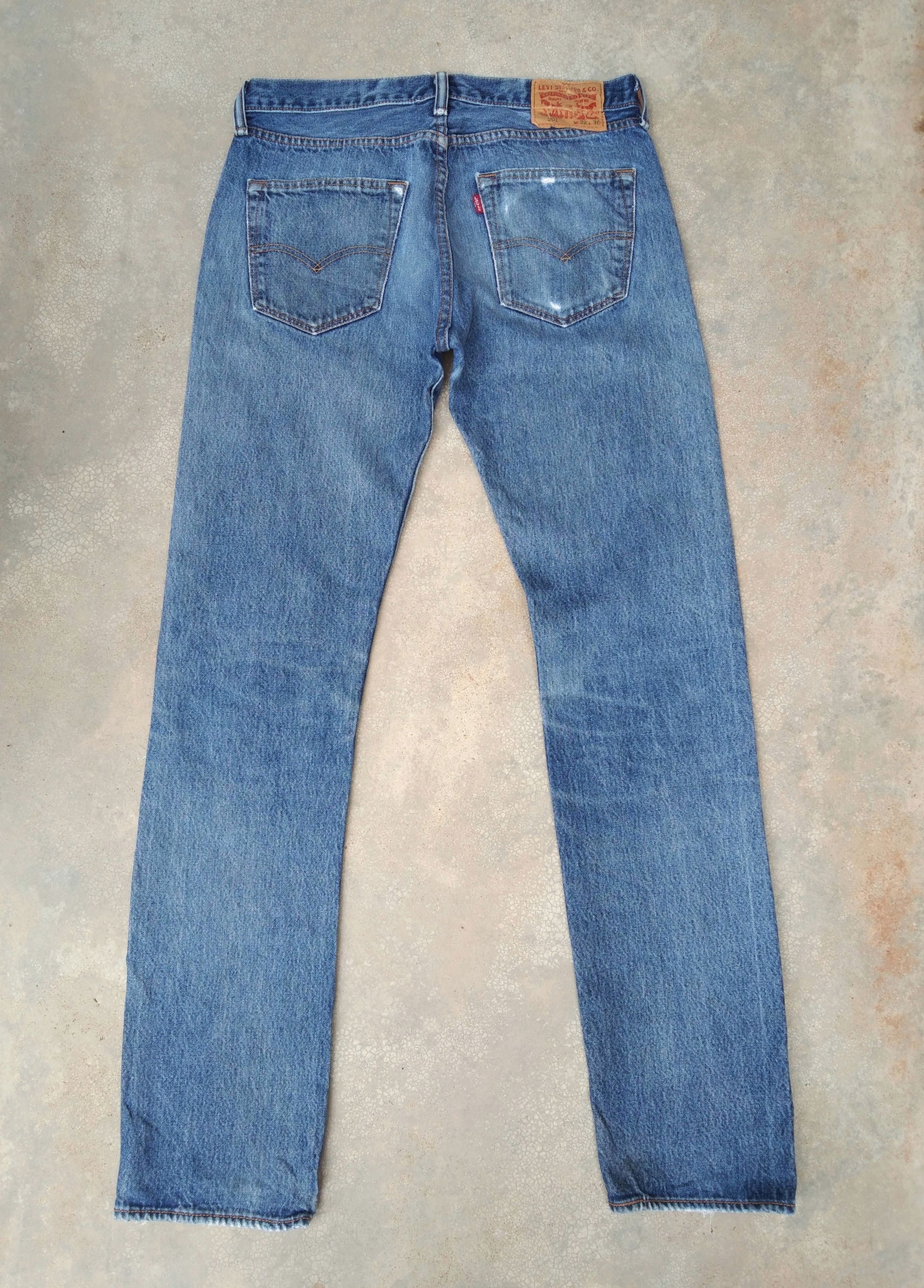 Levi's Vintage Levi's 501 Distressed Jeans 32x34 Size US 32 / EU 48 - 2 Thumbnail