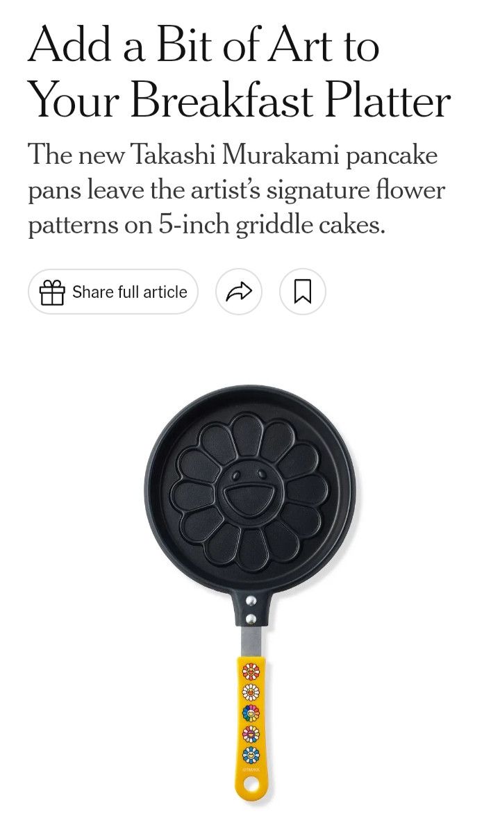 Takashi Murakami Takashi Murakami 🎨 Flower Pancake Pan 🍳🧇 Size ONE SIZE - 3 Thumbnail