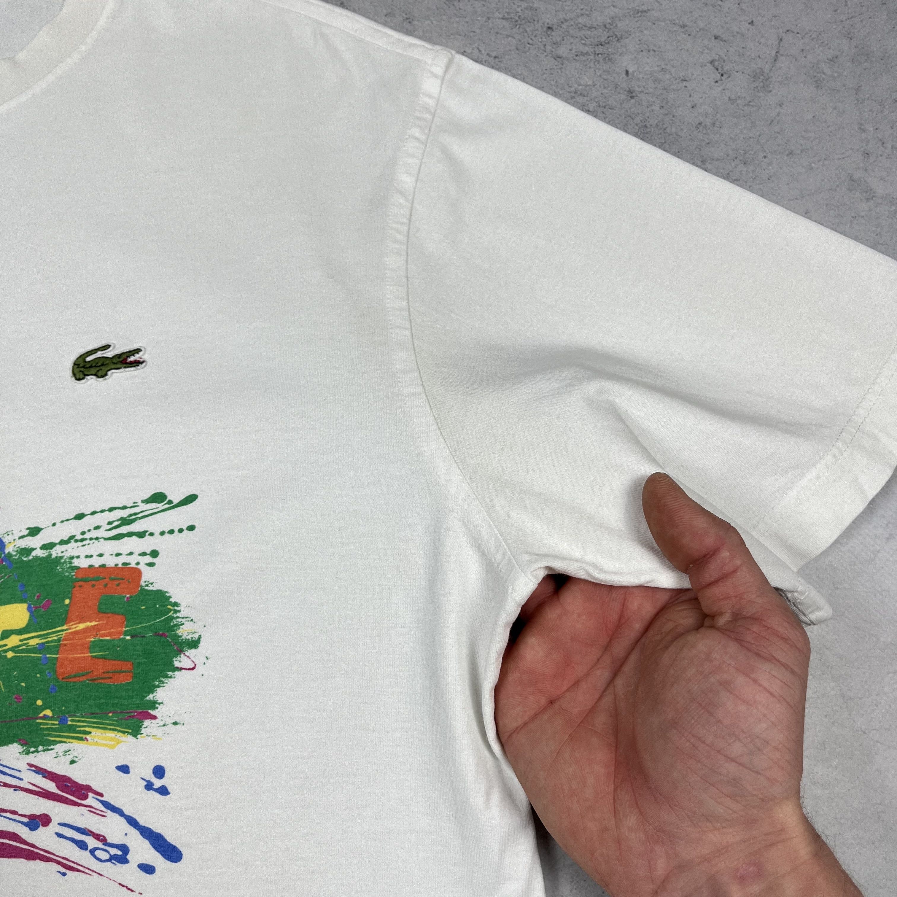 Lacoste Vintage Lacoste Chemise Big Logo T Shirt 90’s Size US L / EU 52-54 / 3 - 16 Thumbnail