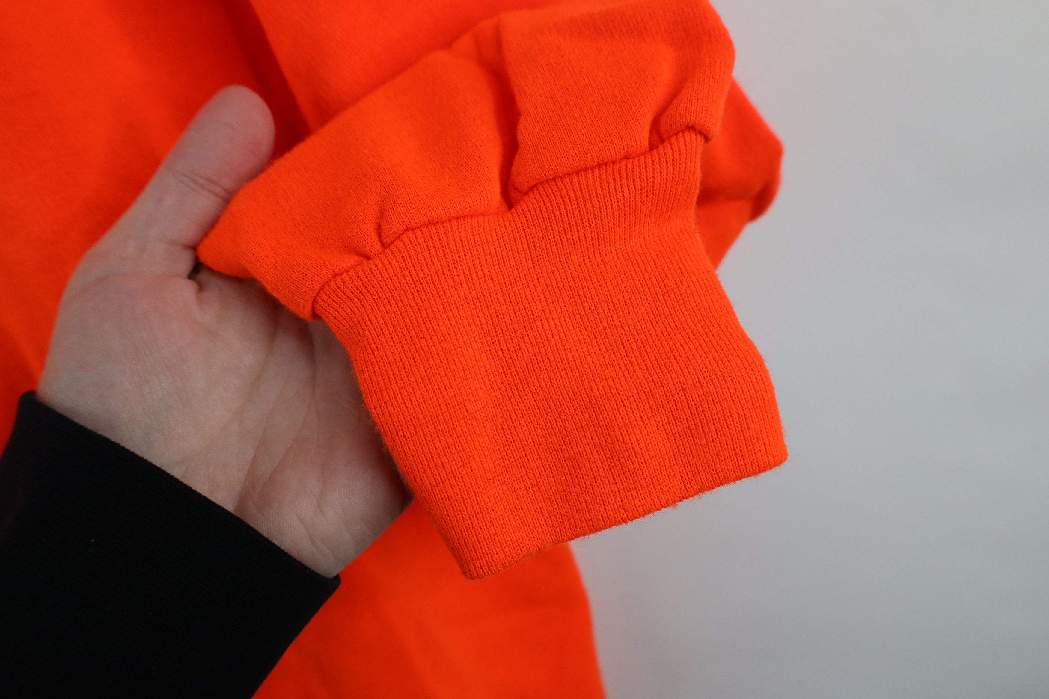 Vintage Vintage 80s 90s Streetwear Blank Sweatshirt Blaze Orange Size US XL / EU 56 / 4 - 6 Thumbnail