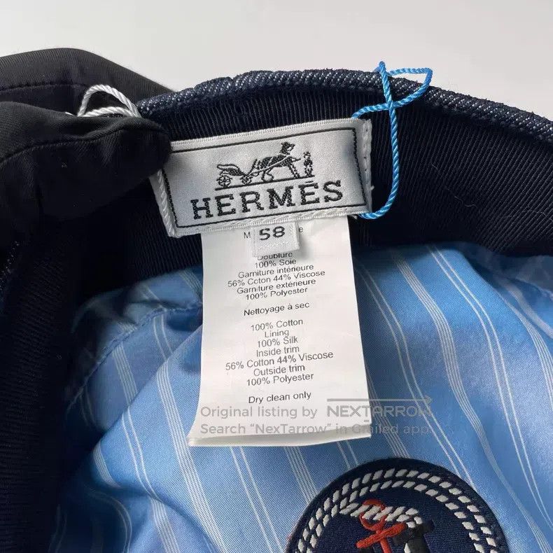 Hermes Hermes size 58 Denim Blue Newsboy Cap Size ONE SIZE - 7 Thumbnail
