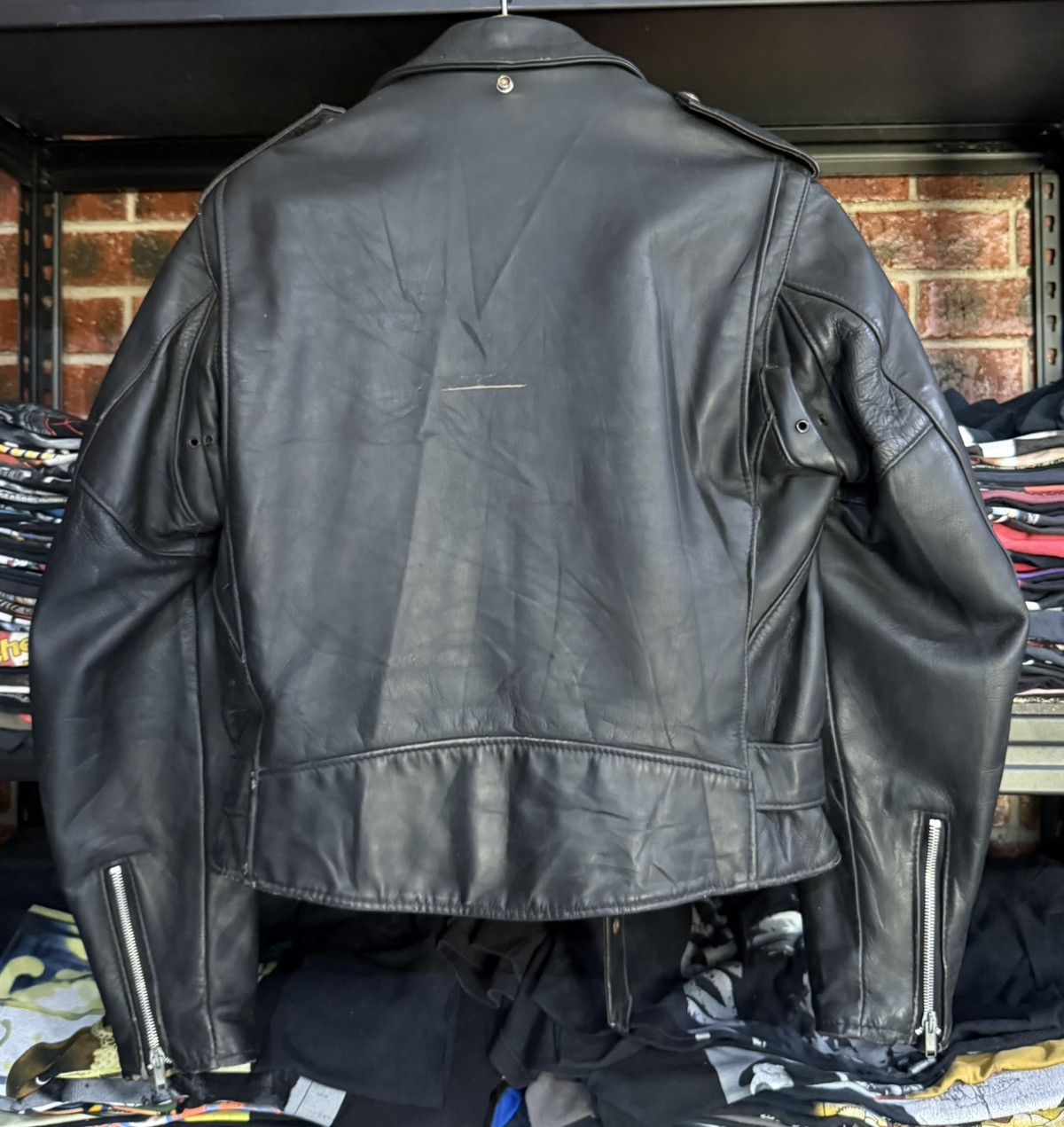 Schott Vintage Schott Perfecto Biker Punk Leather Jacket Size 40 Size US M / EU 48-50 / 2 - 12 Thumbnail