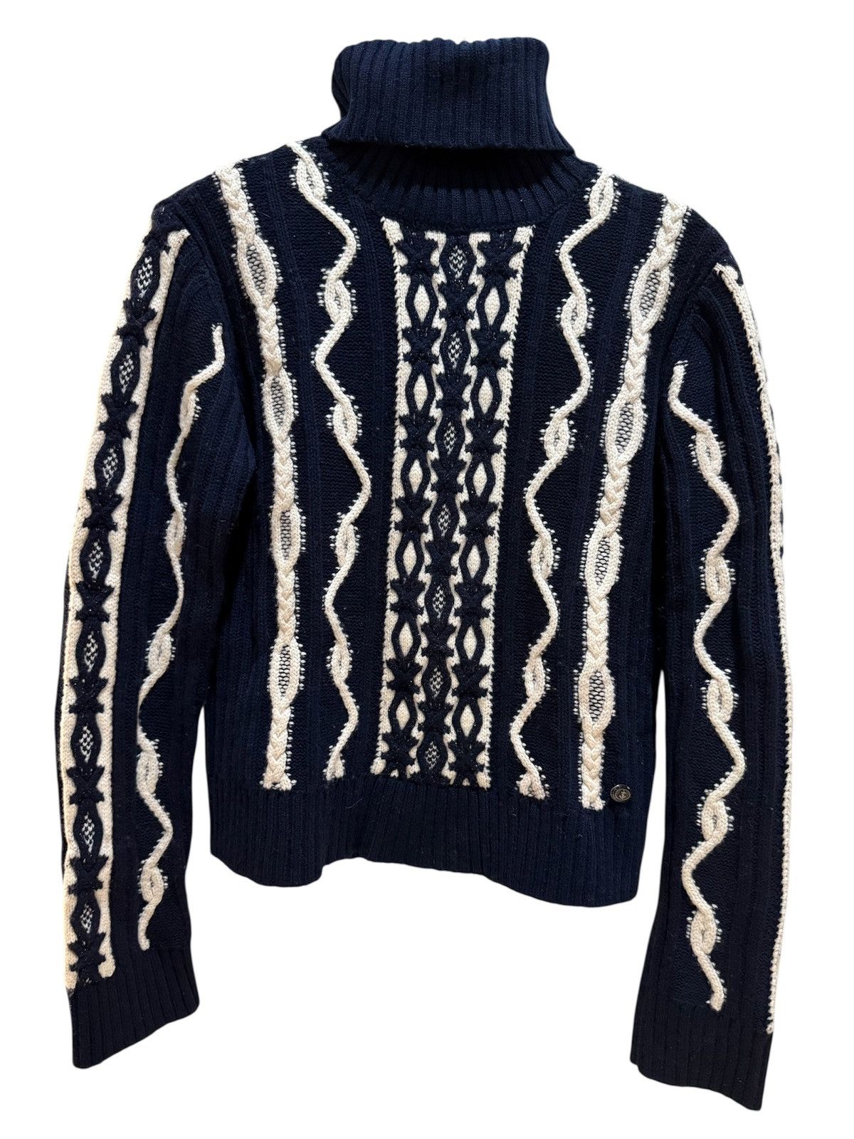 Chanel × Designer Chanel 2018 Paris-Hamburg Sweater in Navy Blue Wool Size S / US 4 / IT 40 - 3 Thumbnail